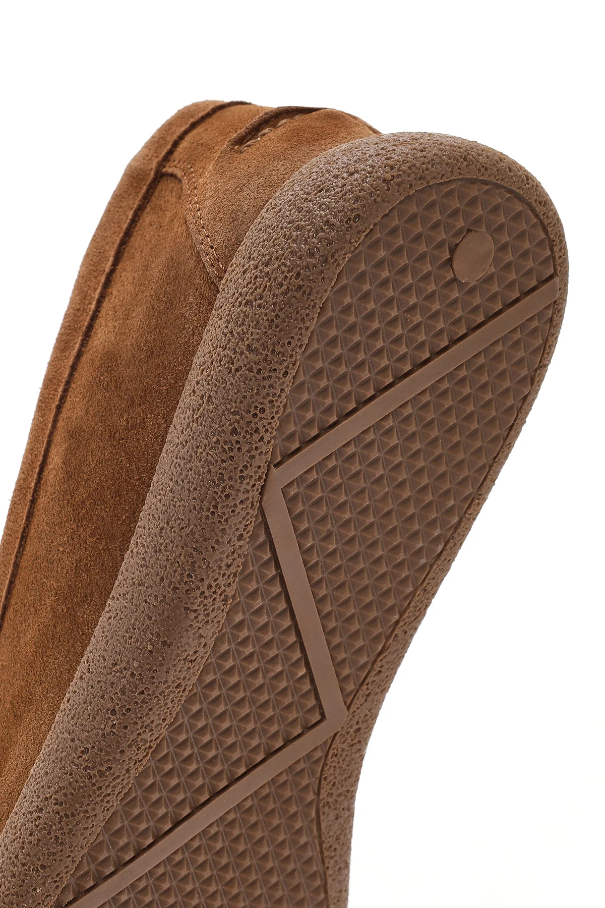 Kadın Taba Süet Deri Comfort Loafer - Image 8