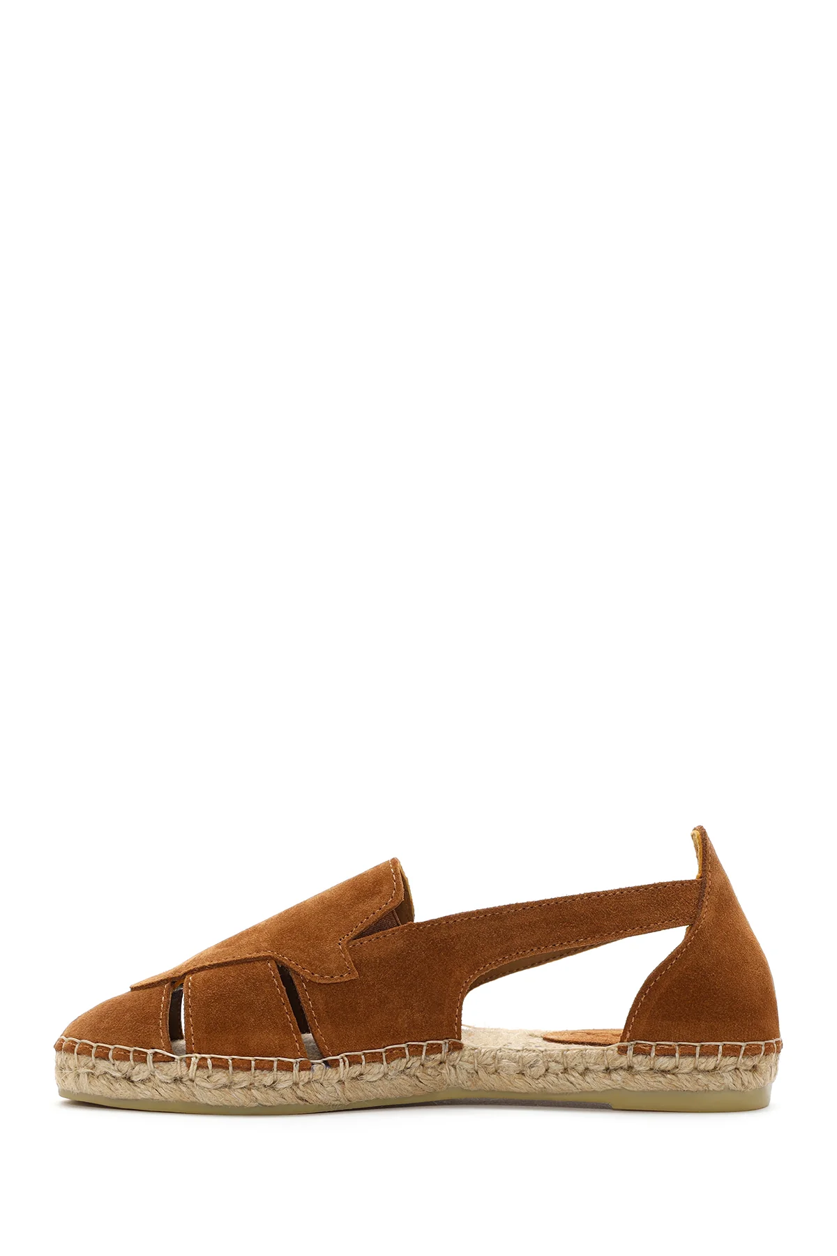 Kadın Taba Süet Deri Espadril - Image 2