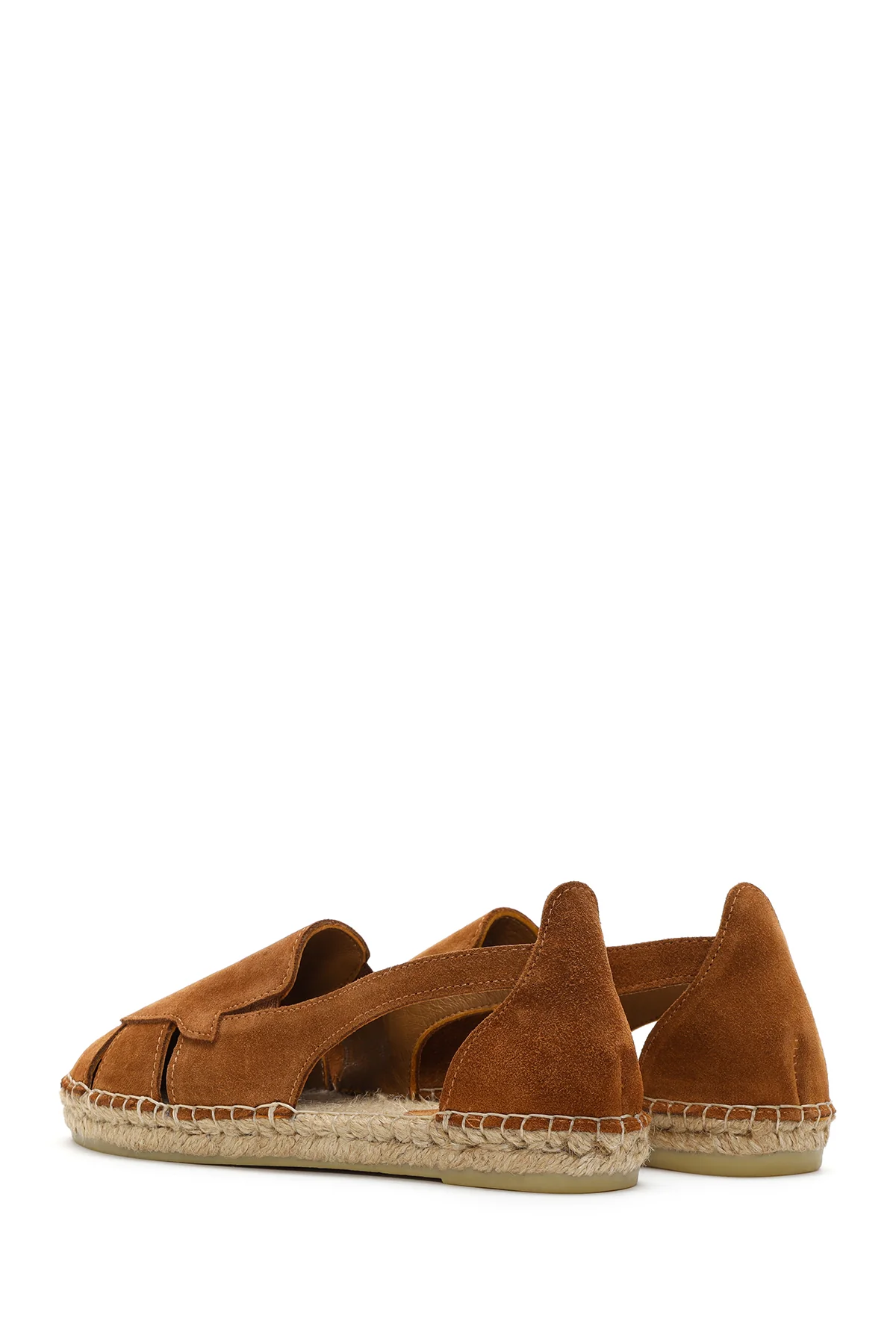 Kadın Taba Süet Deri Espadril - Image 5