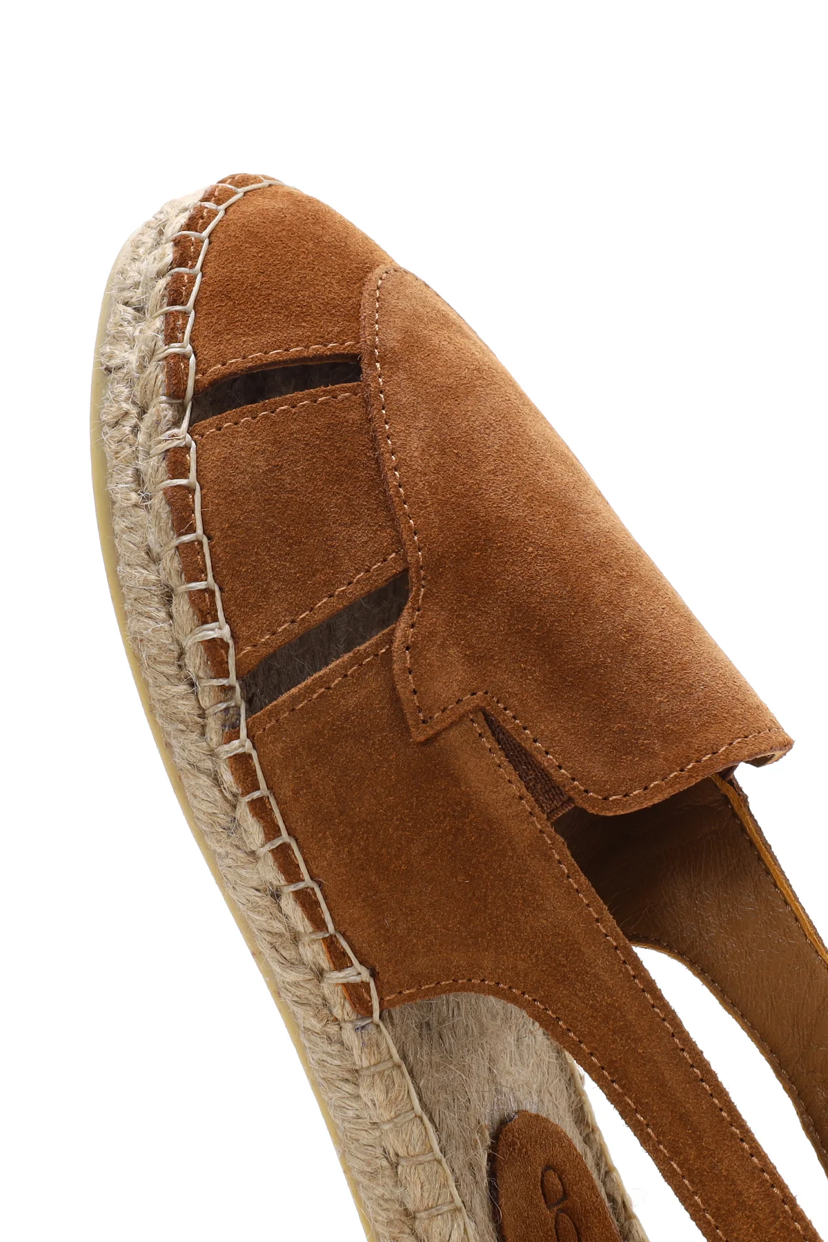 Kadın Taba Süet Deri Espadril - Image 7