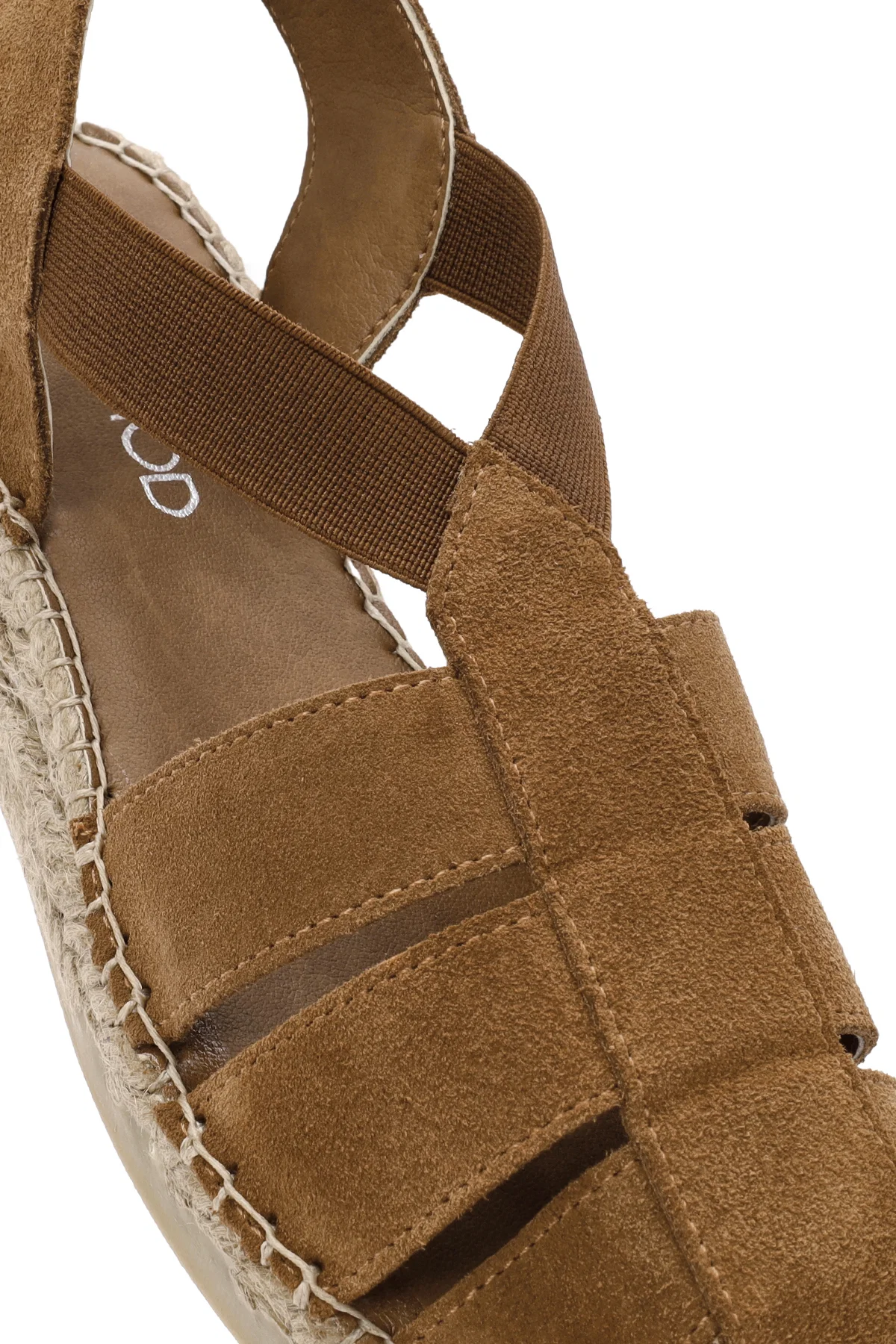 Kadın Taba Süet Deri Espadril - Image 9