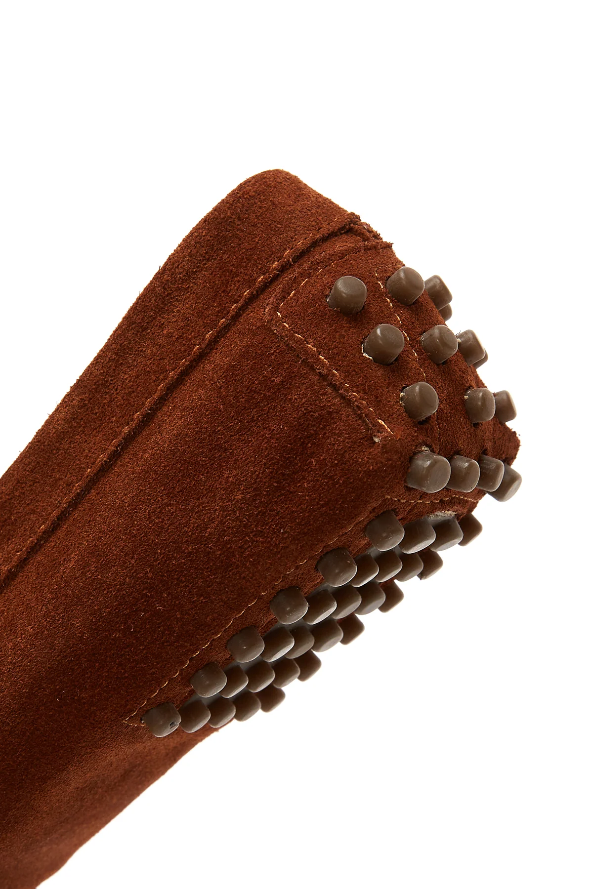 Kadın Taba Süet Deri Loafer - Image 8