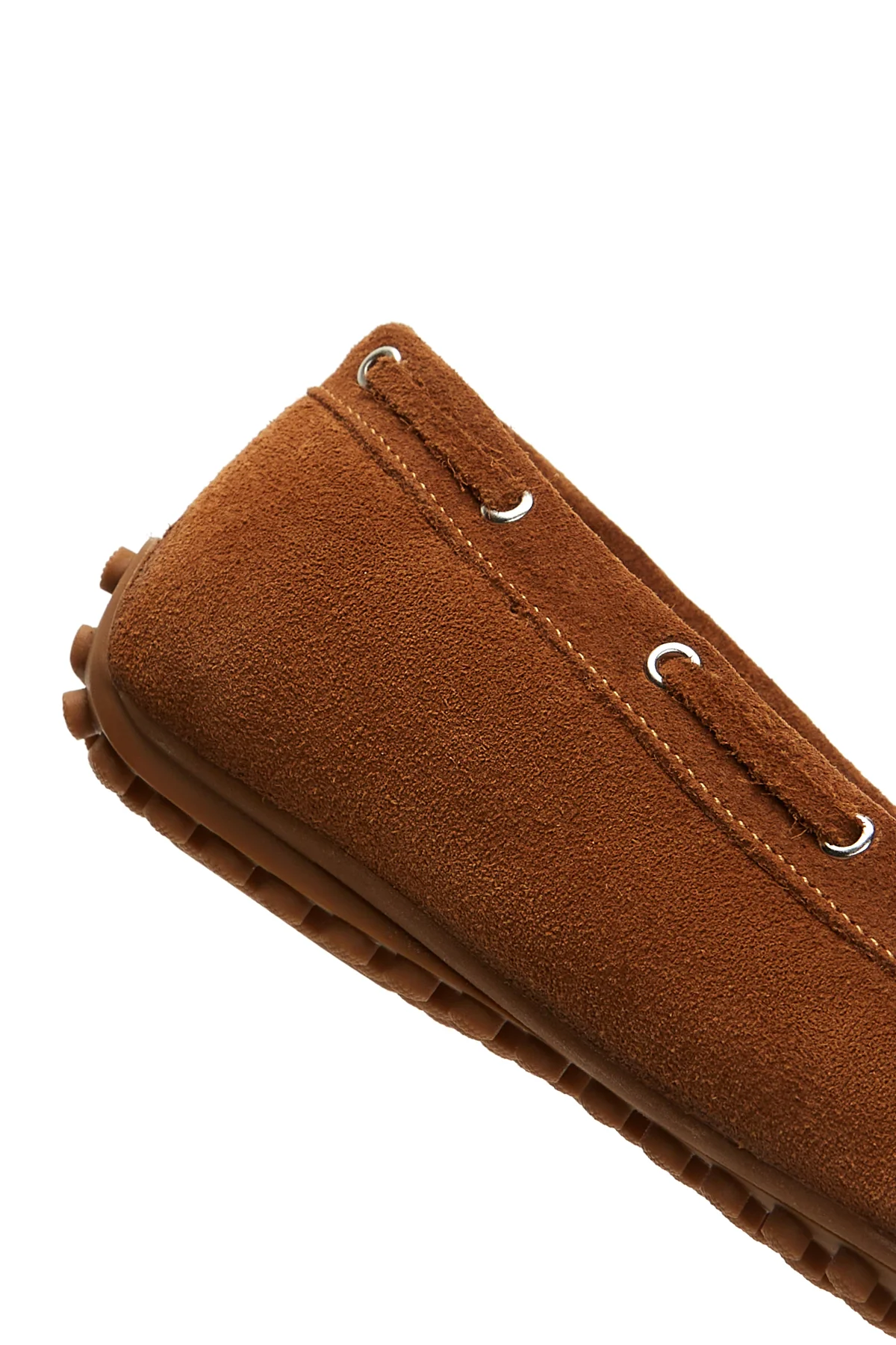 Kadın Taba Süet Deri Loafer - Image 7