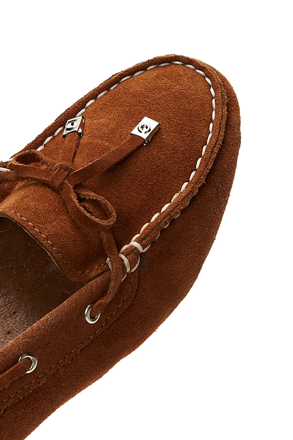 Kadın Taba Süet Deri Loafer - Image 8