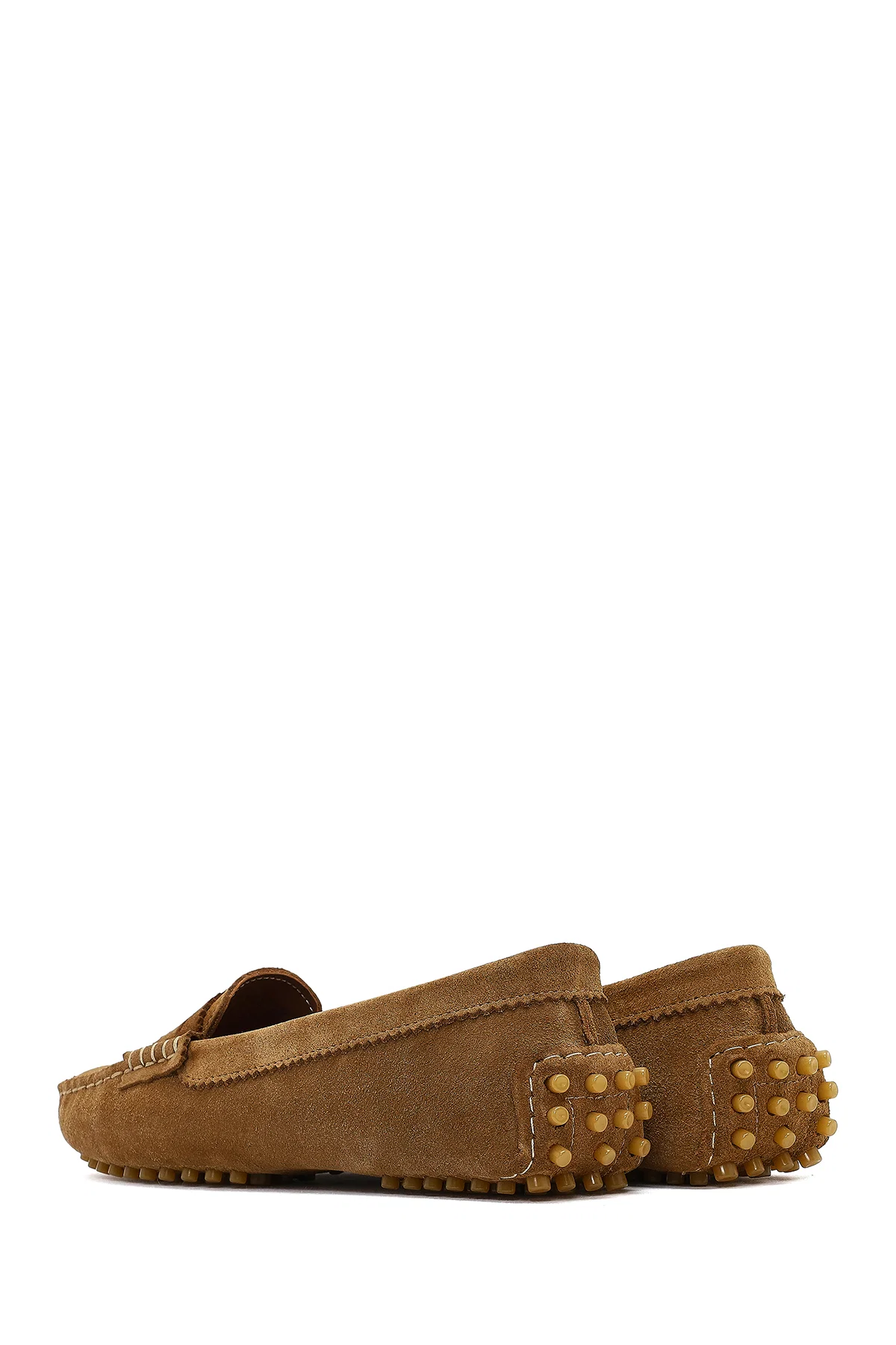 Kadın Taba Süet Deri Loafer - Image 5