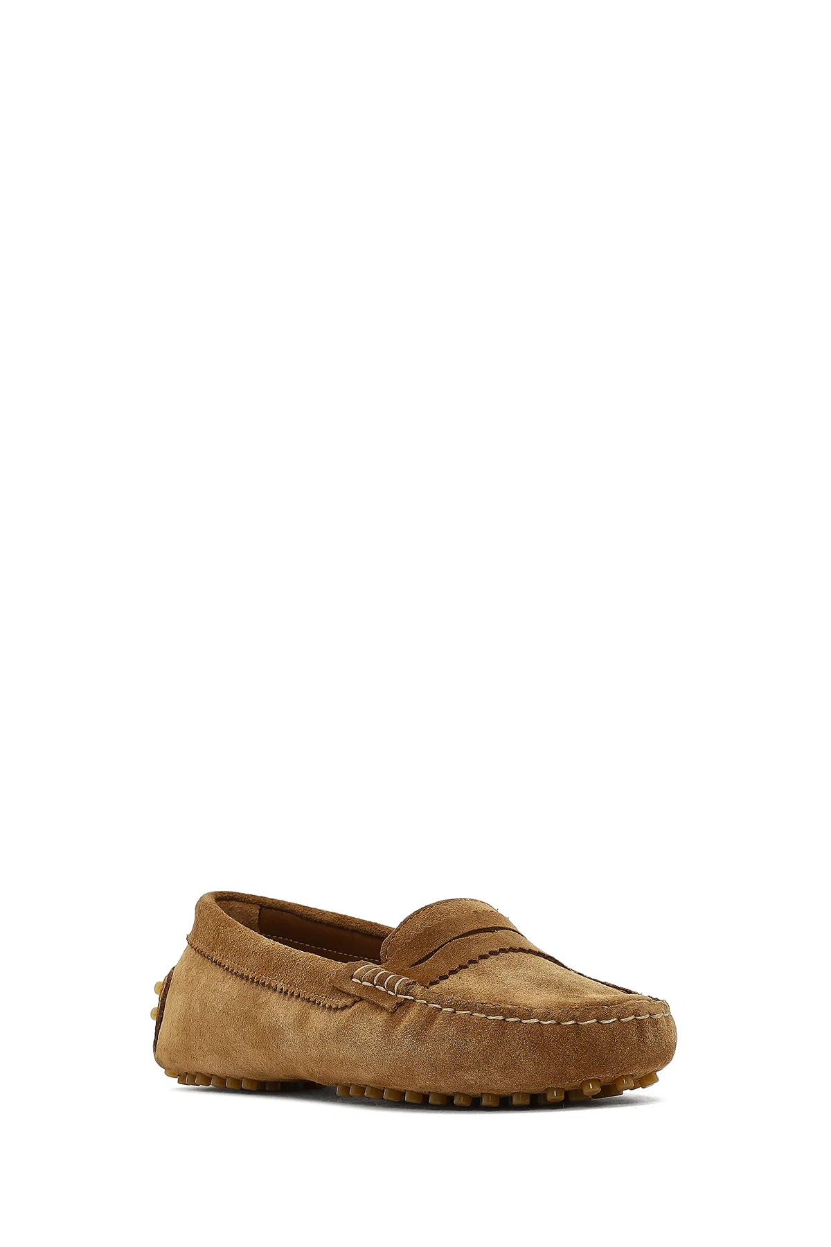 Kadın Taba Süet Deri Loafer - Image 6