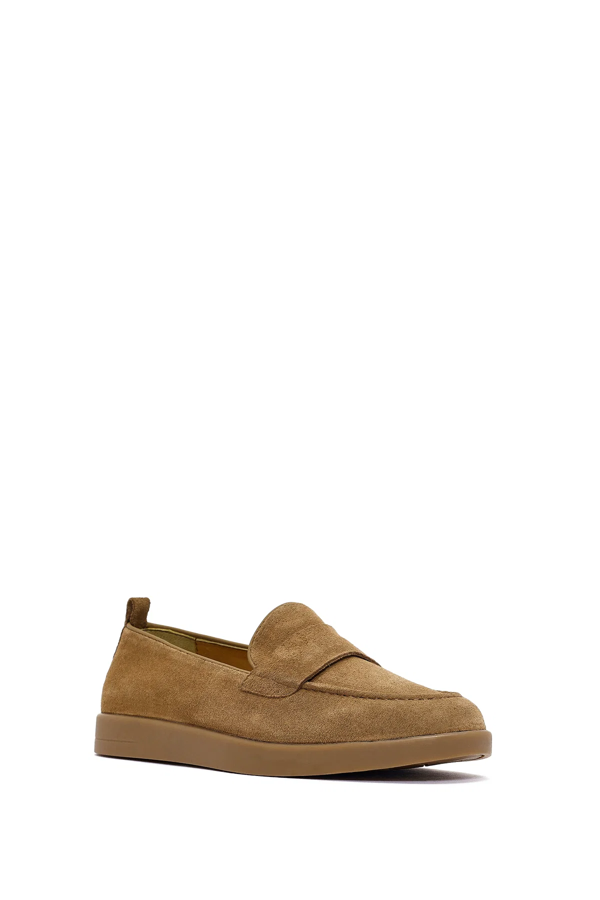 Kadın Taba Süet Deri Loafer - Image 6
