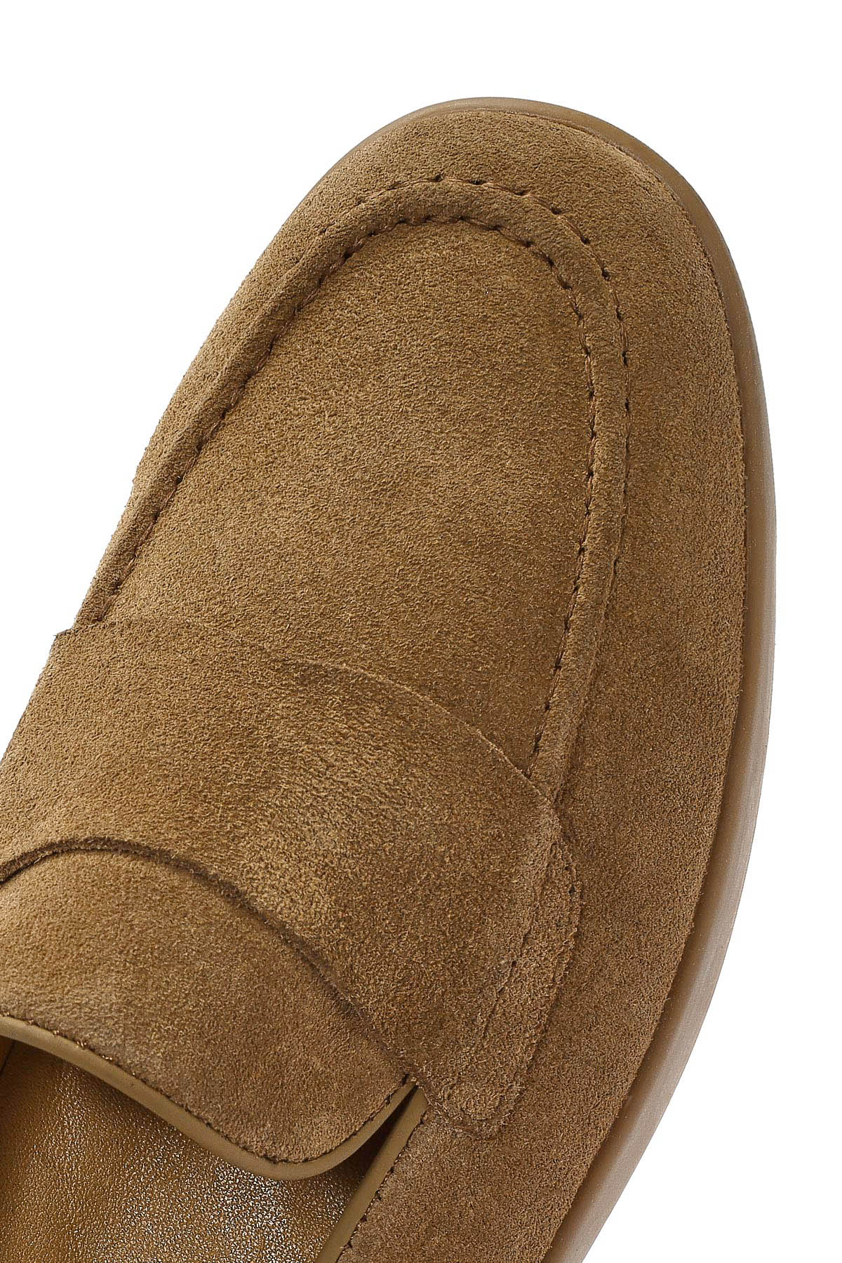 Kadın Taba Süet Deri Loafer - Image 8