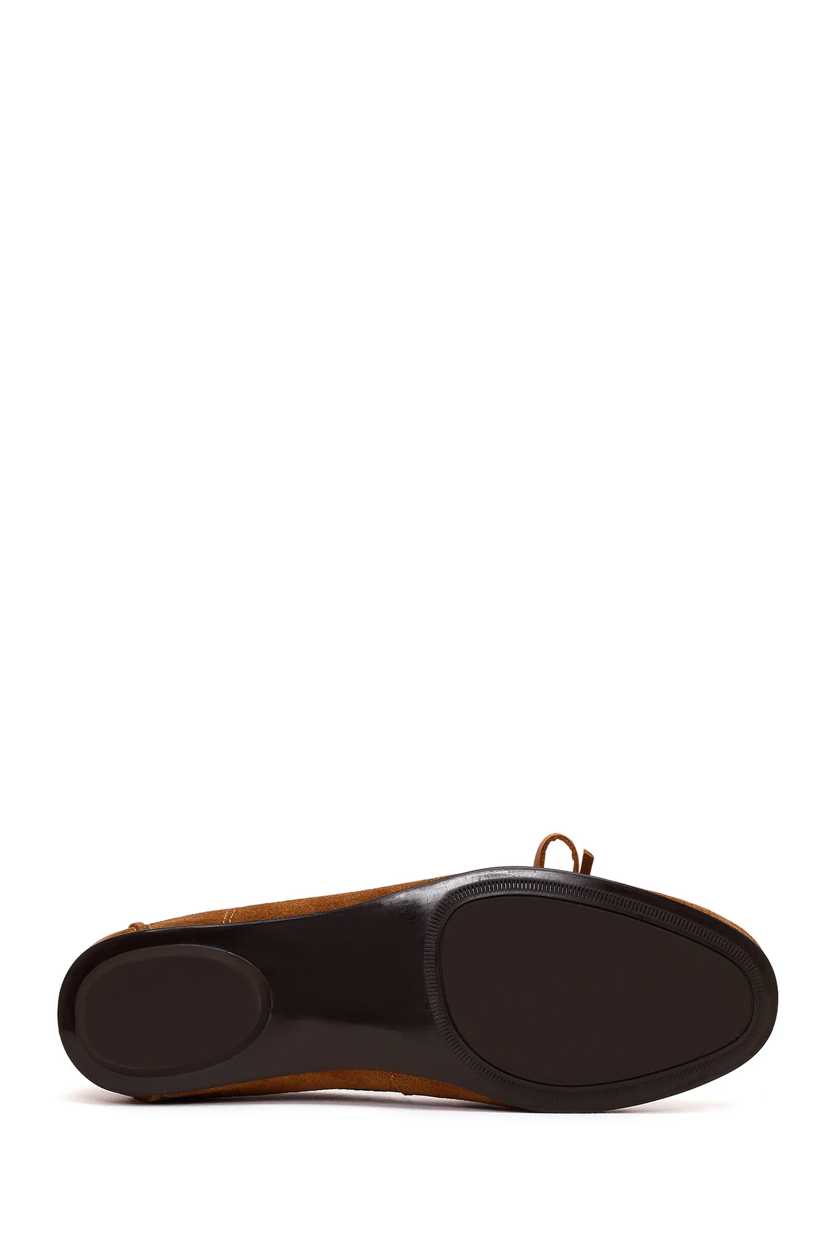 Kadın Taba Süet Deri Loafer - Image 5