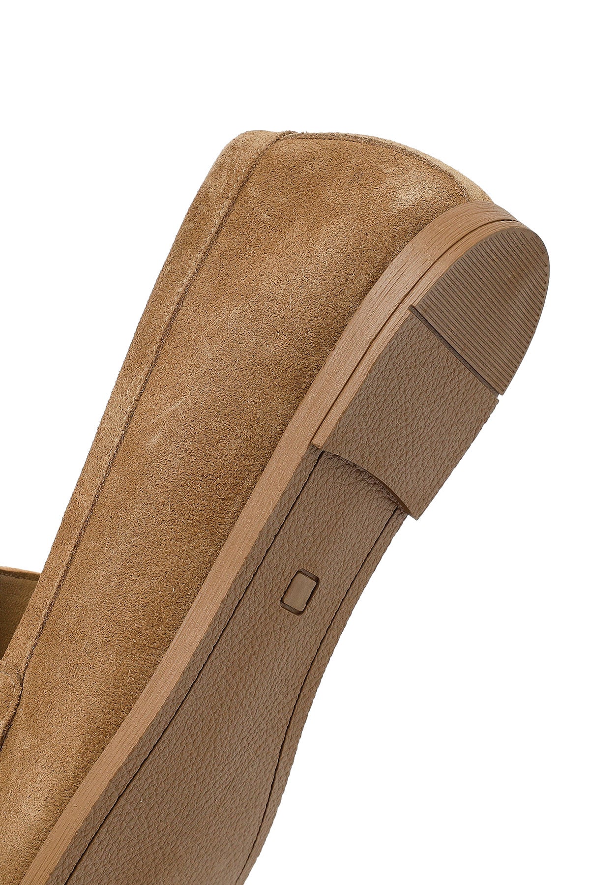 Kadın Taba Süet Deri Loafer - Image 8