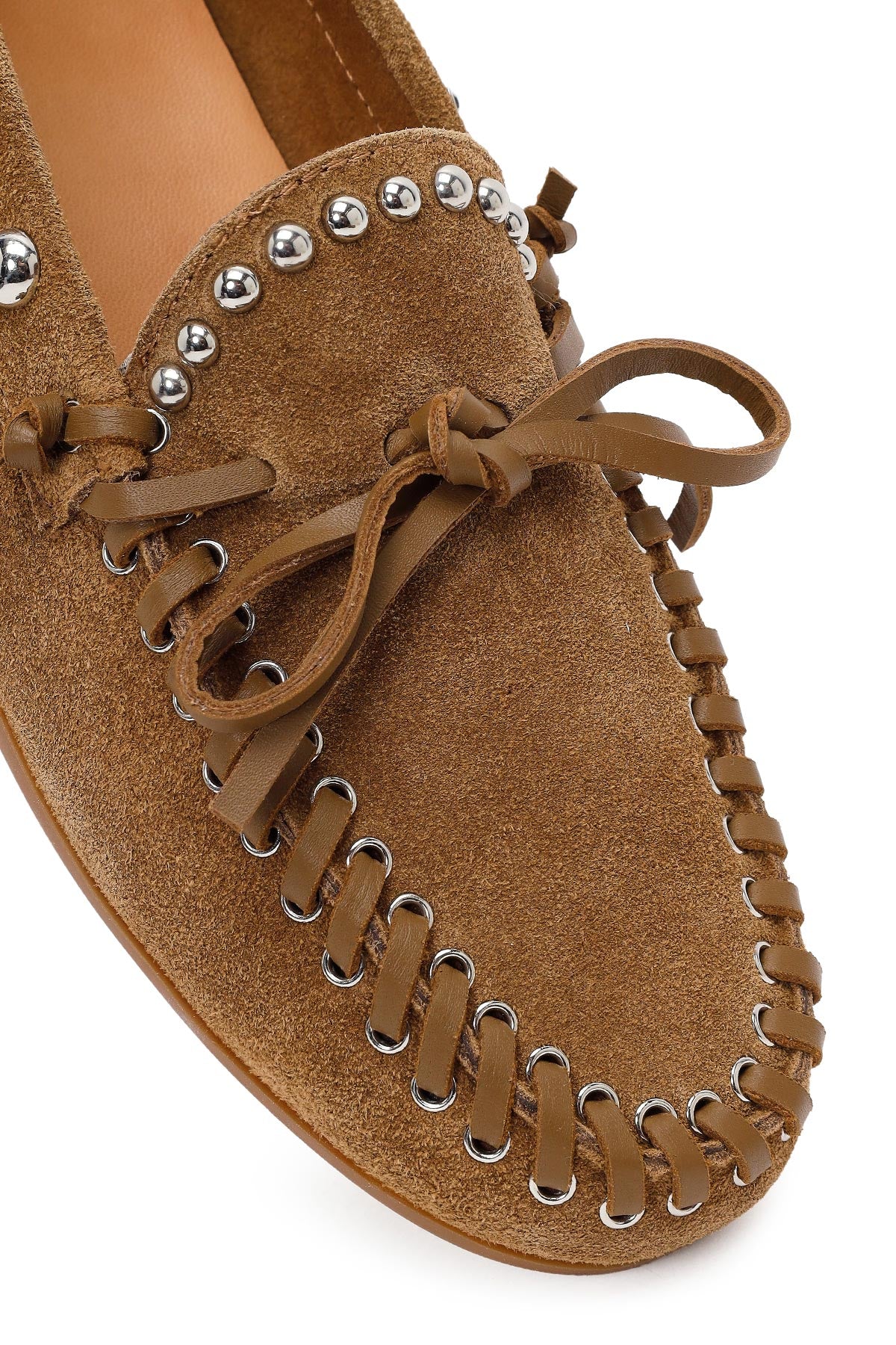 Kadın Taba Süet Deri Loafer - Image 10