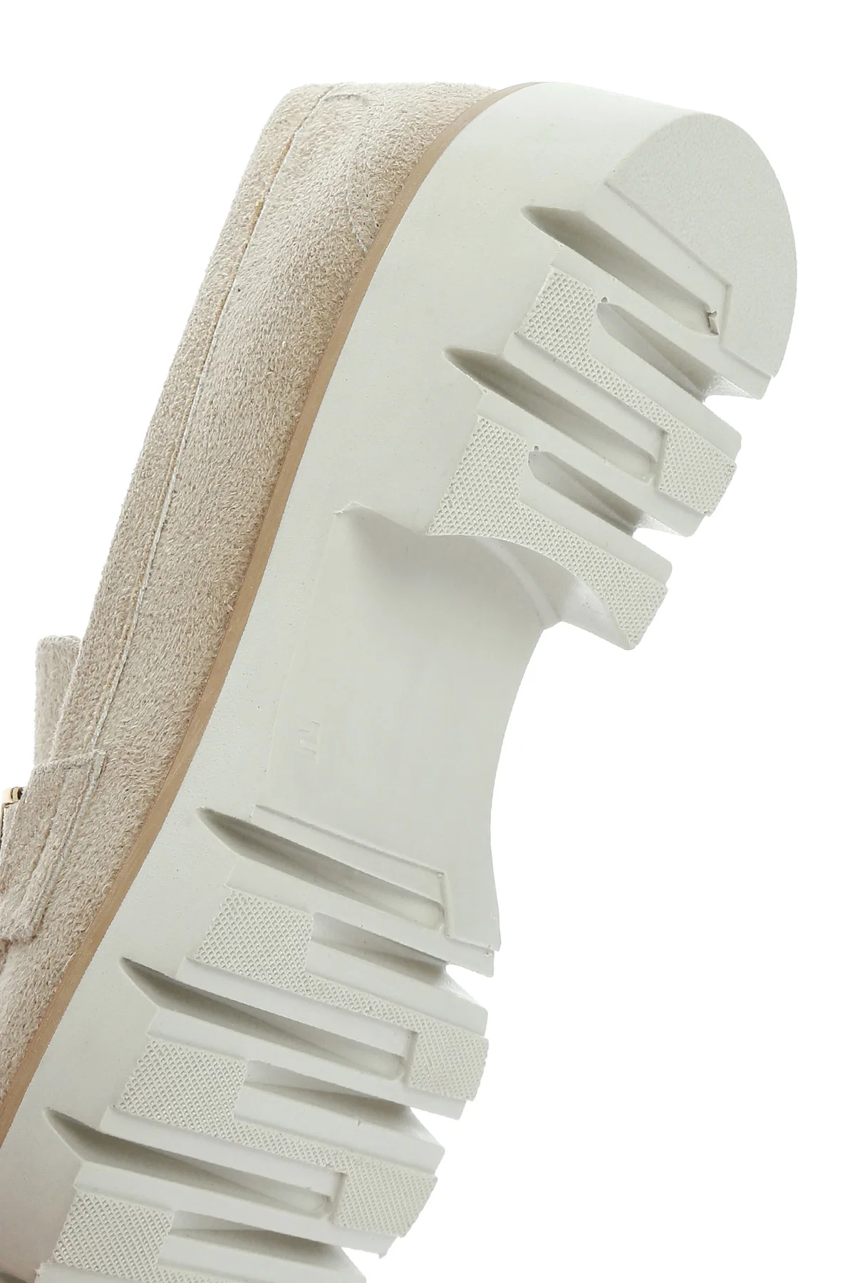 Kadın Taba Tokalı Süet Maskülen Loafer - Image 8