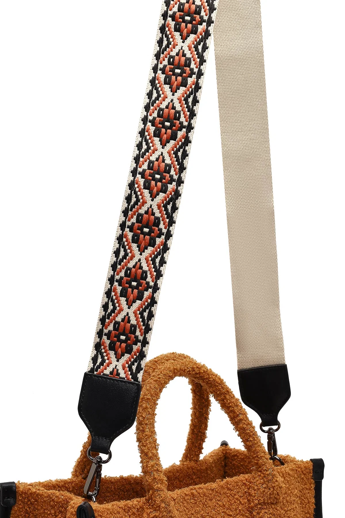 Kadın Taba Uzun Askılı Peluş Kol Çantası - Image 11