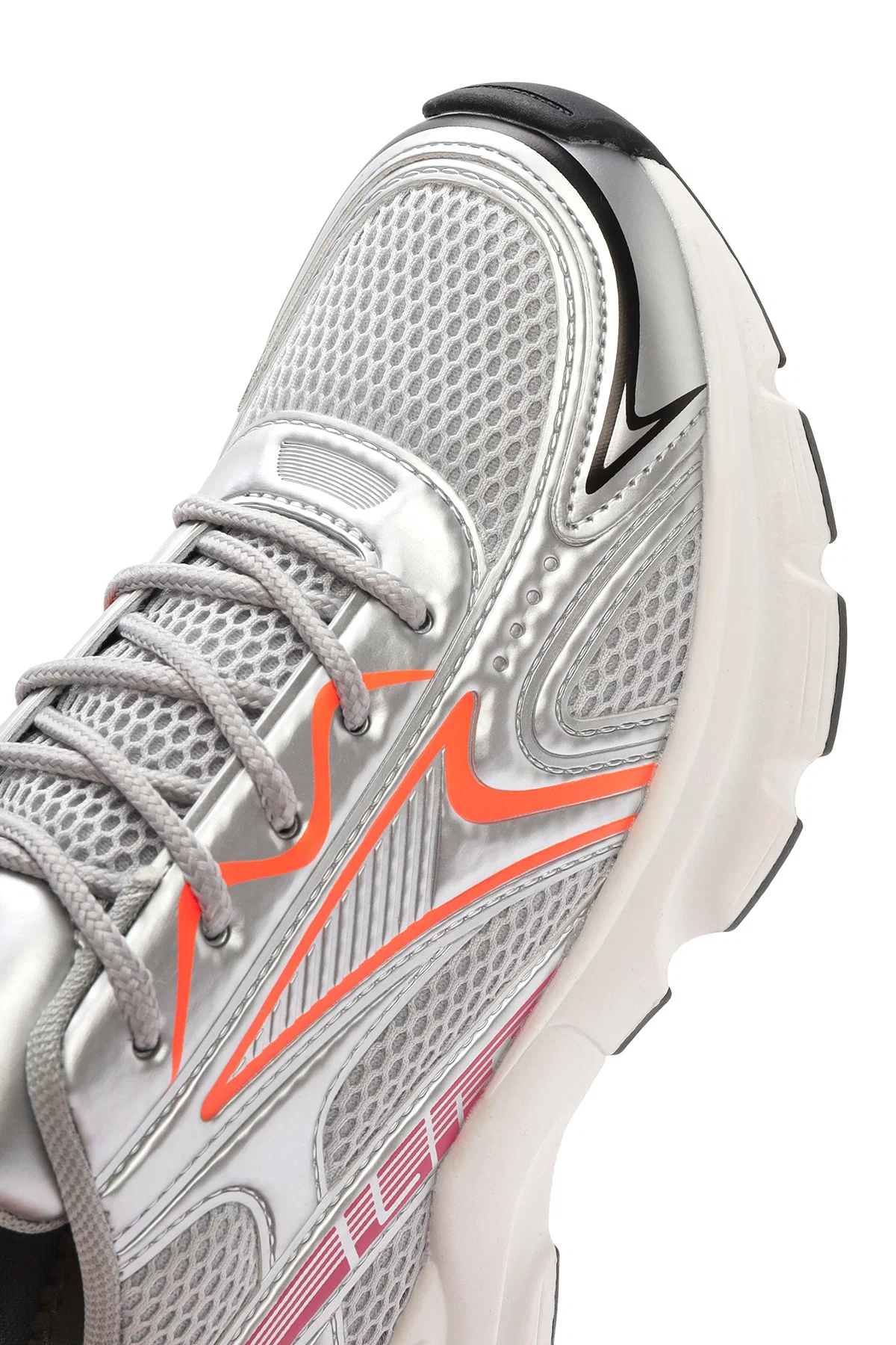 Kadın Turuncu Kalın Tabanlı Bağcıklı Sneaker - Image 10