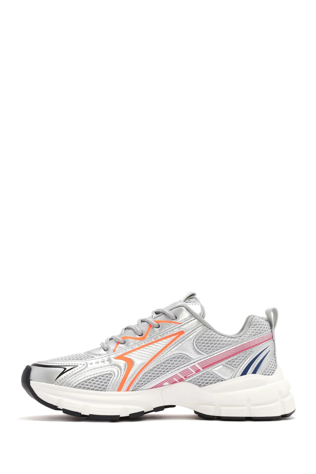 Kadın Turuncu Kalın Tabanlı Bağcıklı Sneaker - Image 2