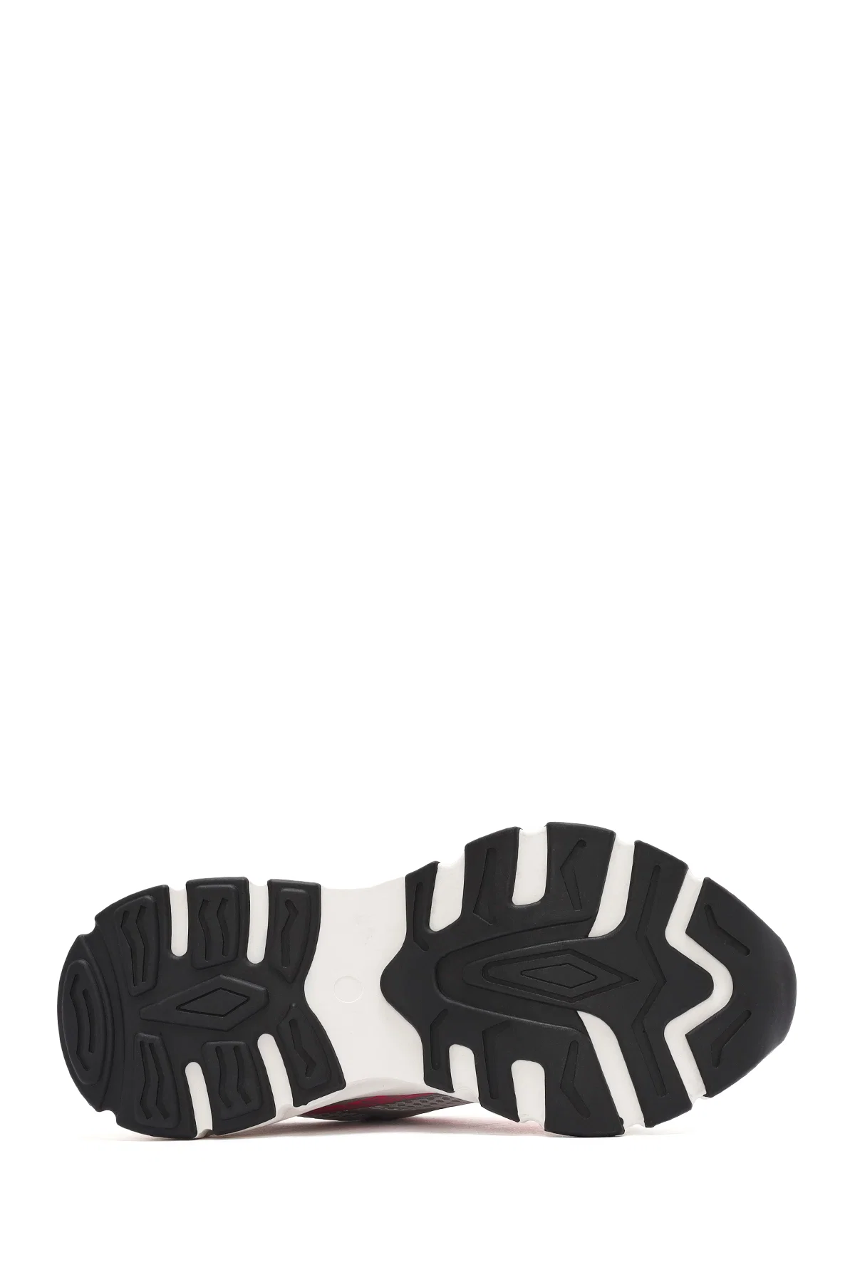 Kadın Turuncu Kalın Tabanlı Bağcıklı Sneaker - Image 4