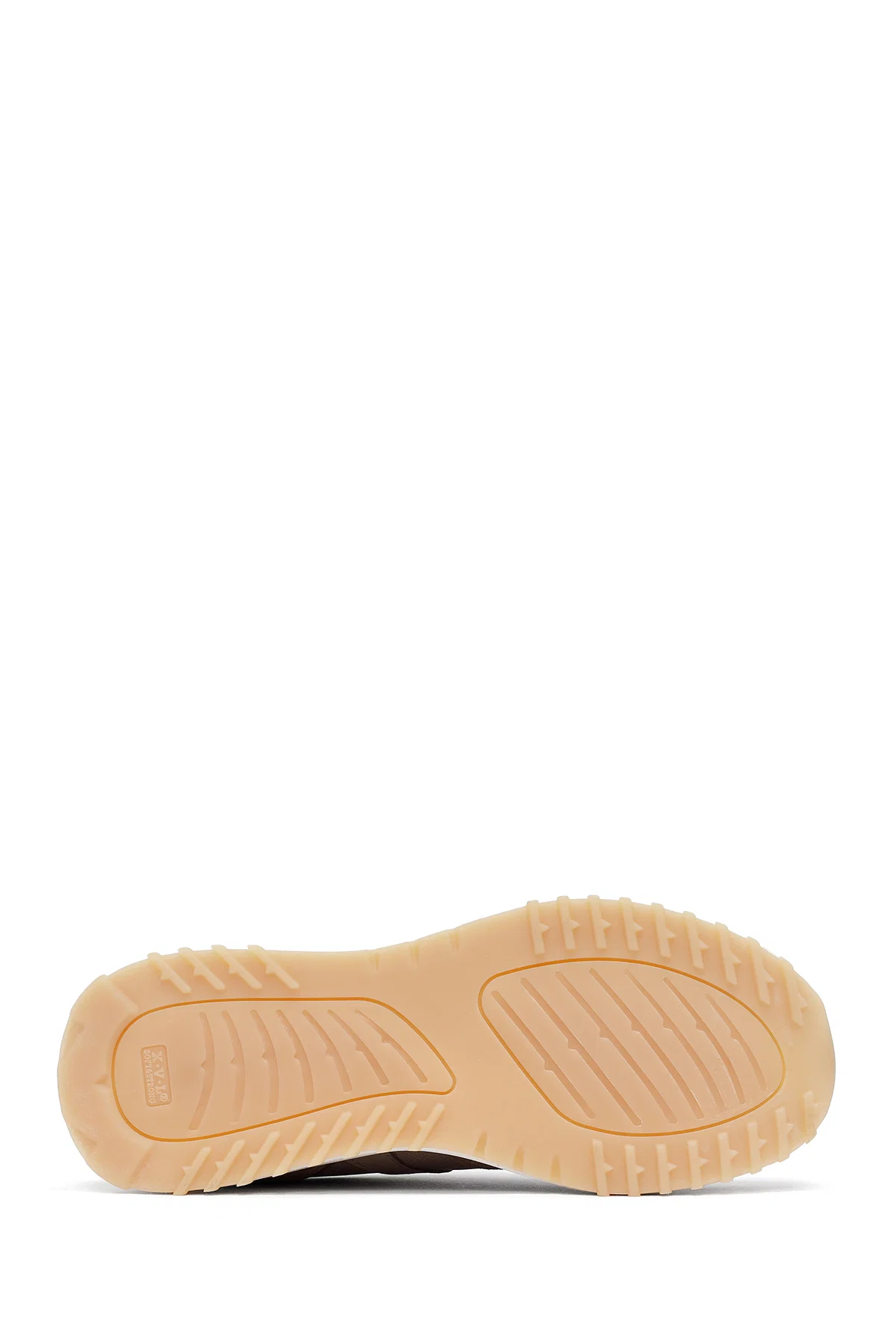 Kadın Vizon Bağcıklı Kalın Tabanlı Deri Sneaker - Image 4