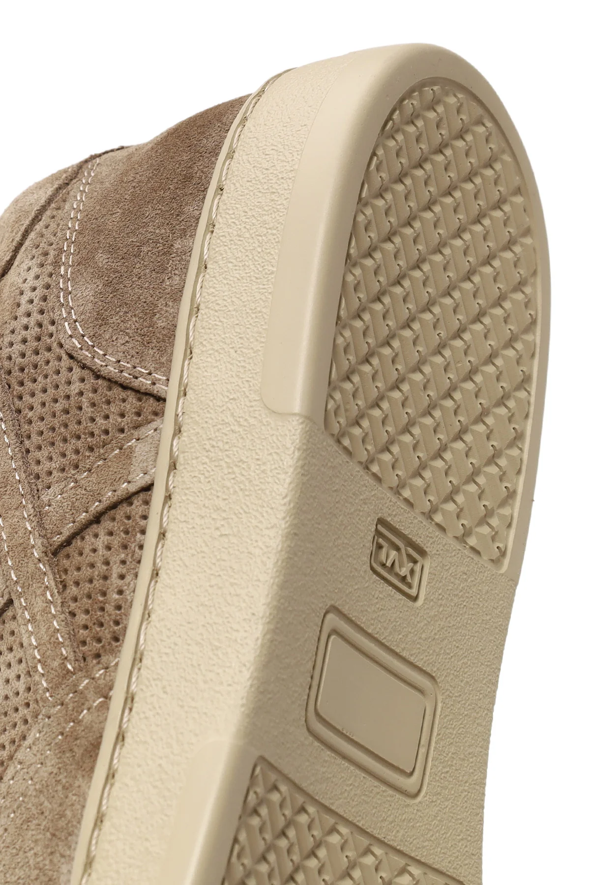 Kadın Vizon Bağcıklı Kalın Tabanlı Süet Deri Sneaker - Image 8