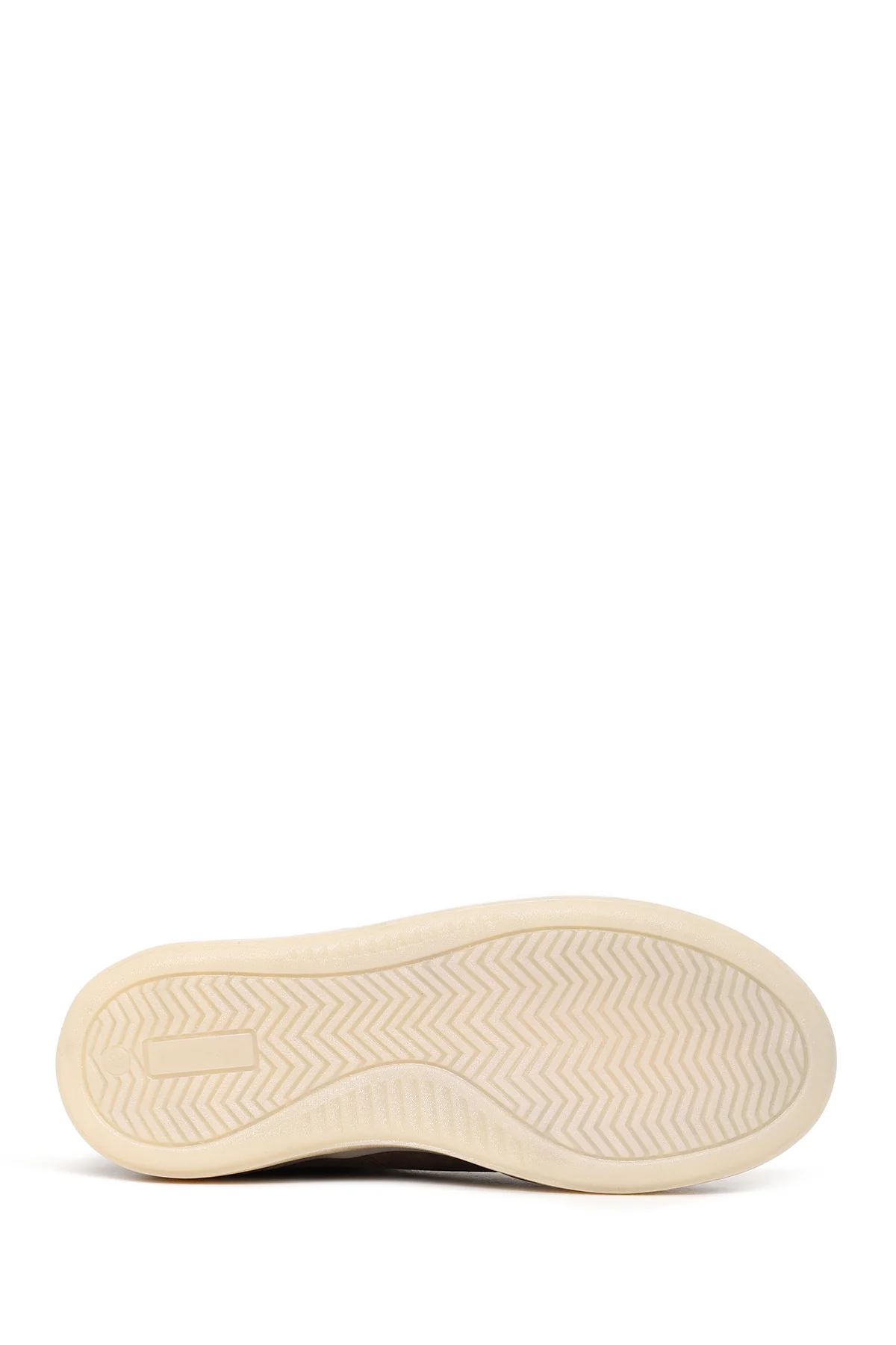 Kadın Vizon Bağcıklı Kalın Tabanlı Süet Deri Sneaker - Image 5
