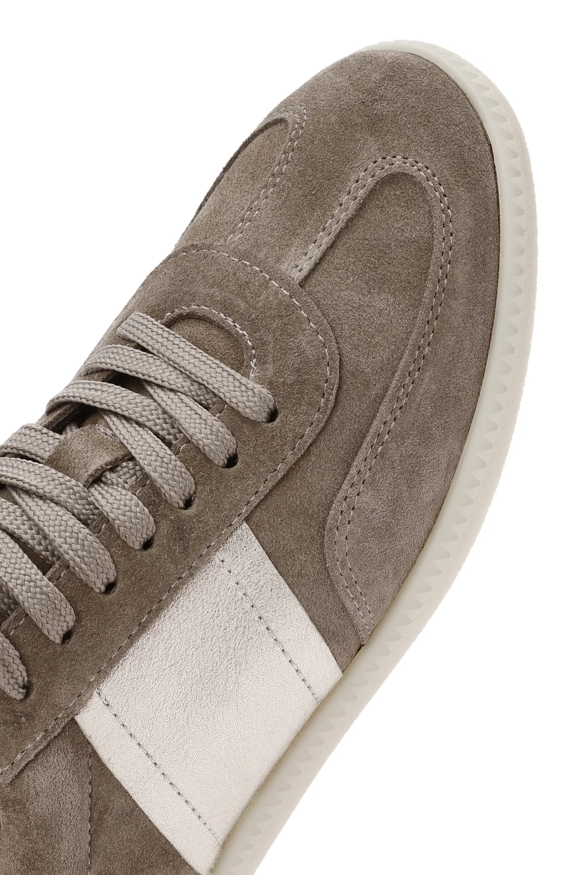 Kadın Vizon Bağcıklı Süet Deri Sneaker - Image 9