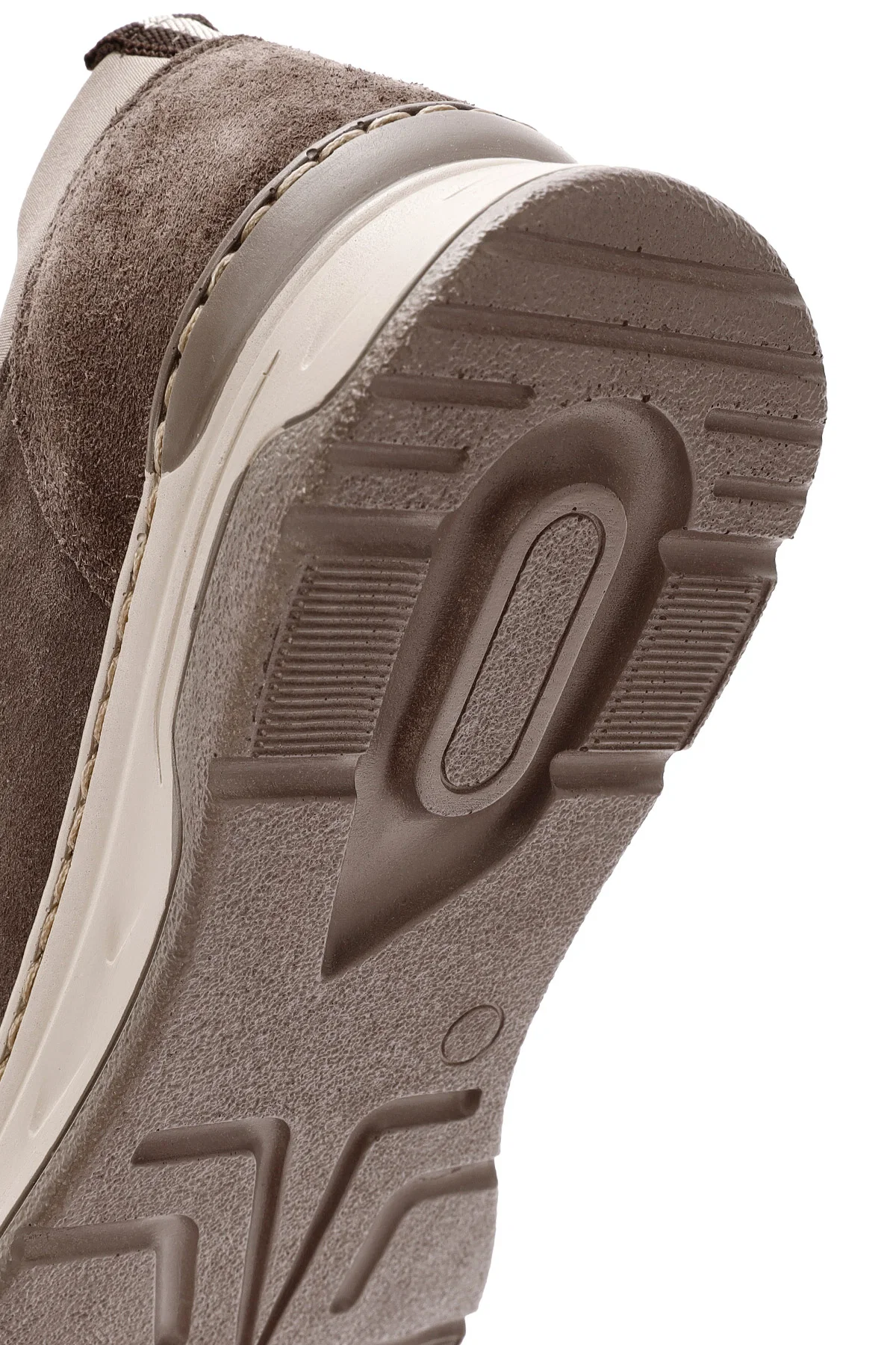 Kadın Vizon Bağcıklı Süet Deri Sneaker - Image 8