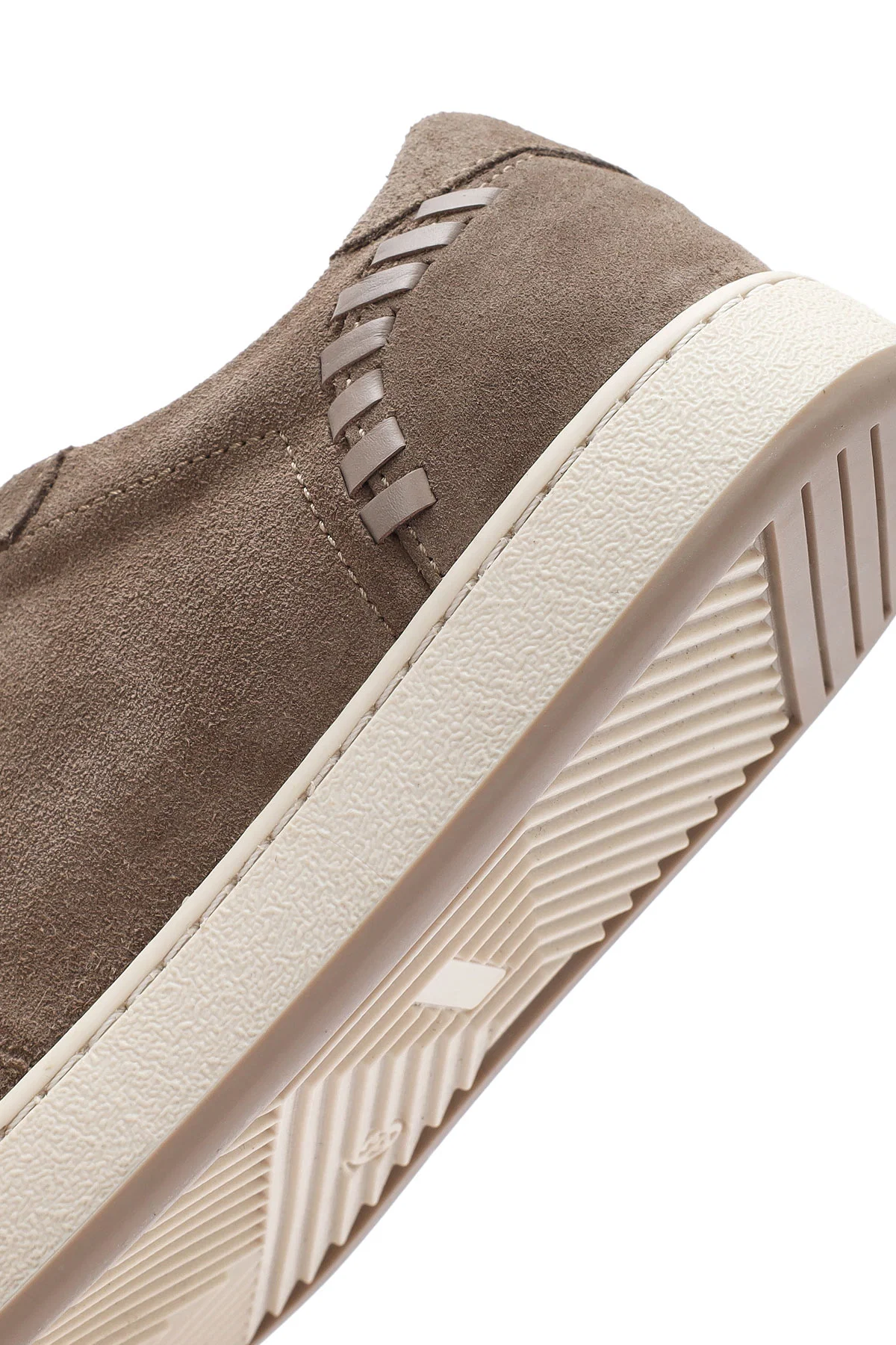 Kadın Vizon Bağcıklı Süet Deri Sneaker - Image 10
