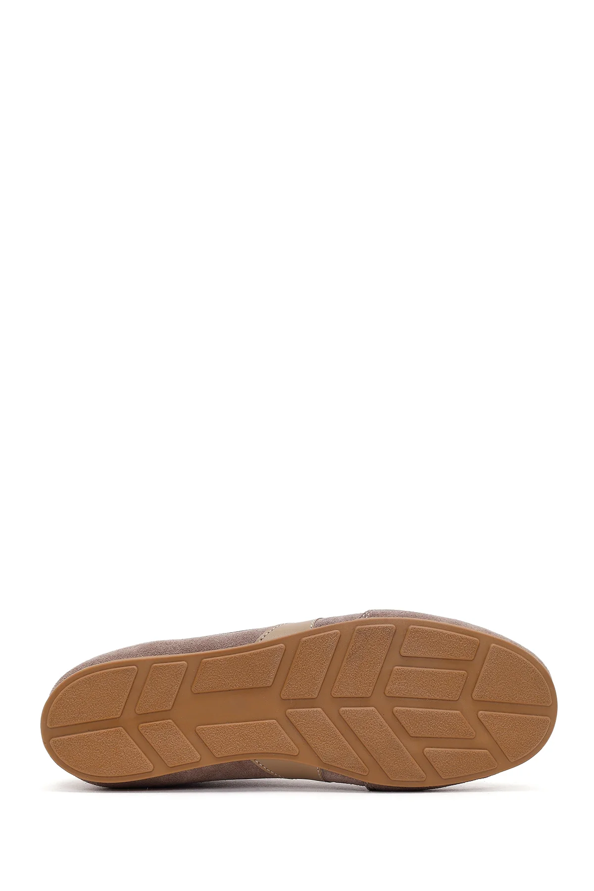 Kadın Vizon Bağcıklı Süet Deri Sneaker - Image 5
