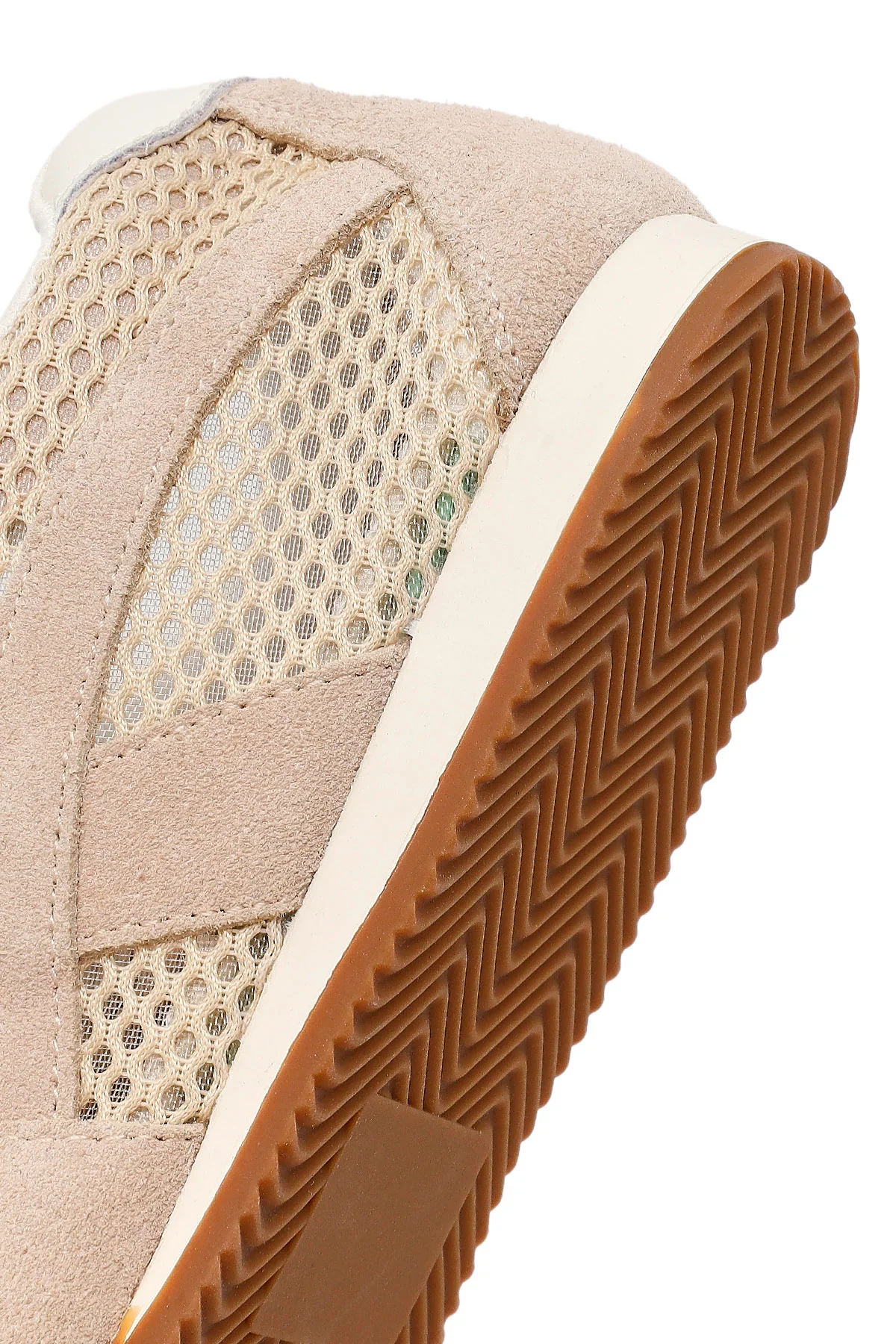 Kadın Vizon Bağcıklı Süet Deri Sneaker - Image 8