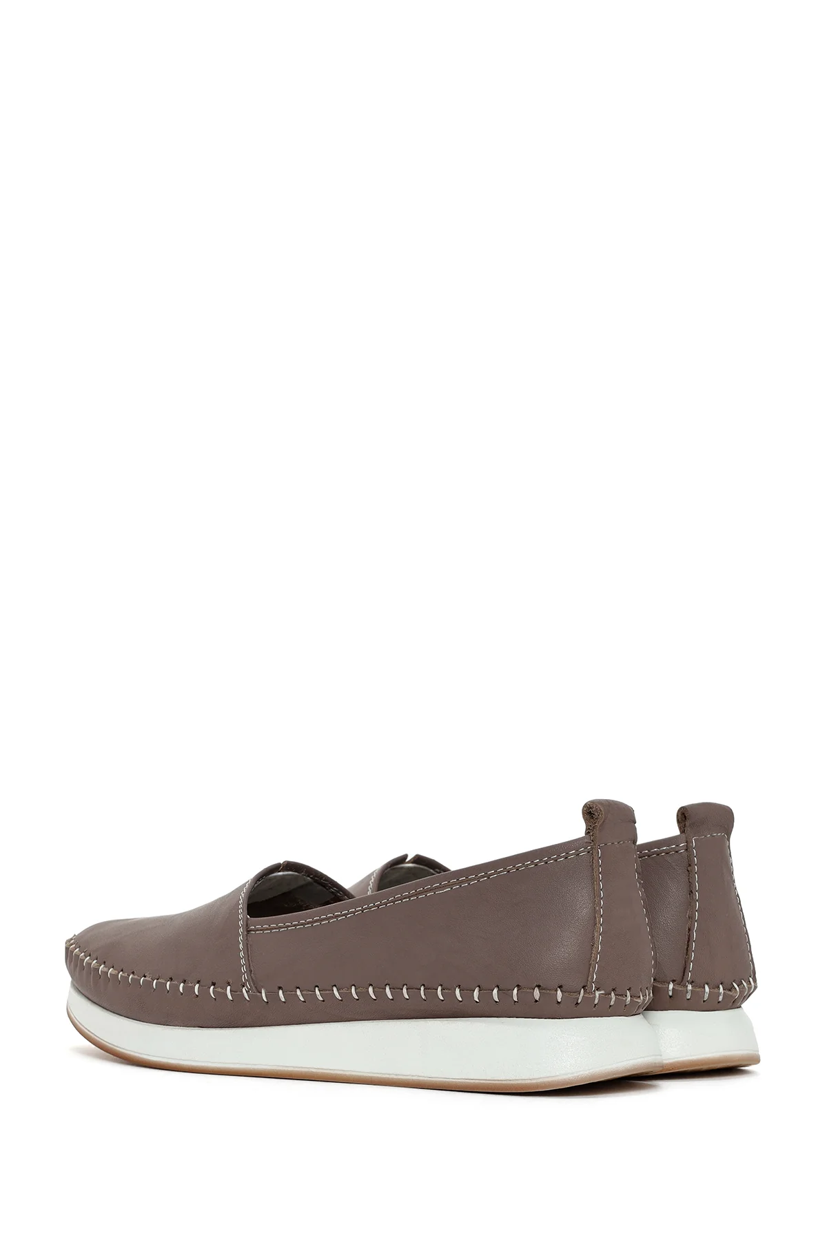 Kadın Vizon Deri Comfort Loafer - Image 5