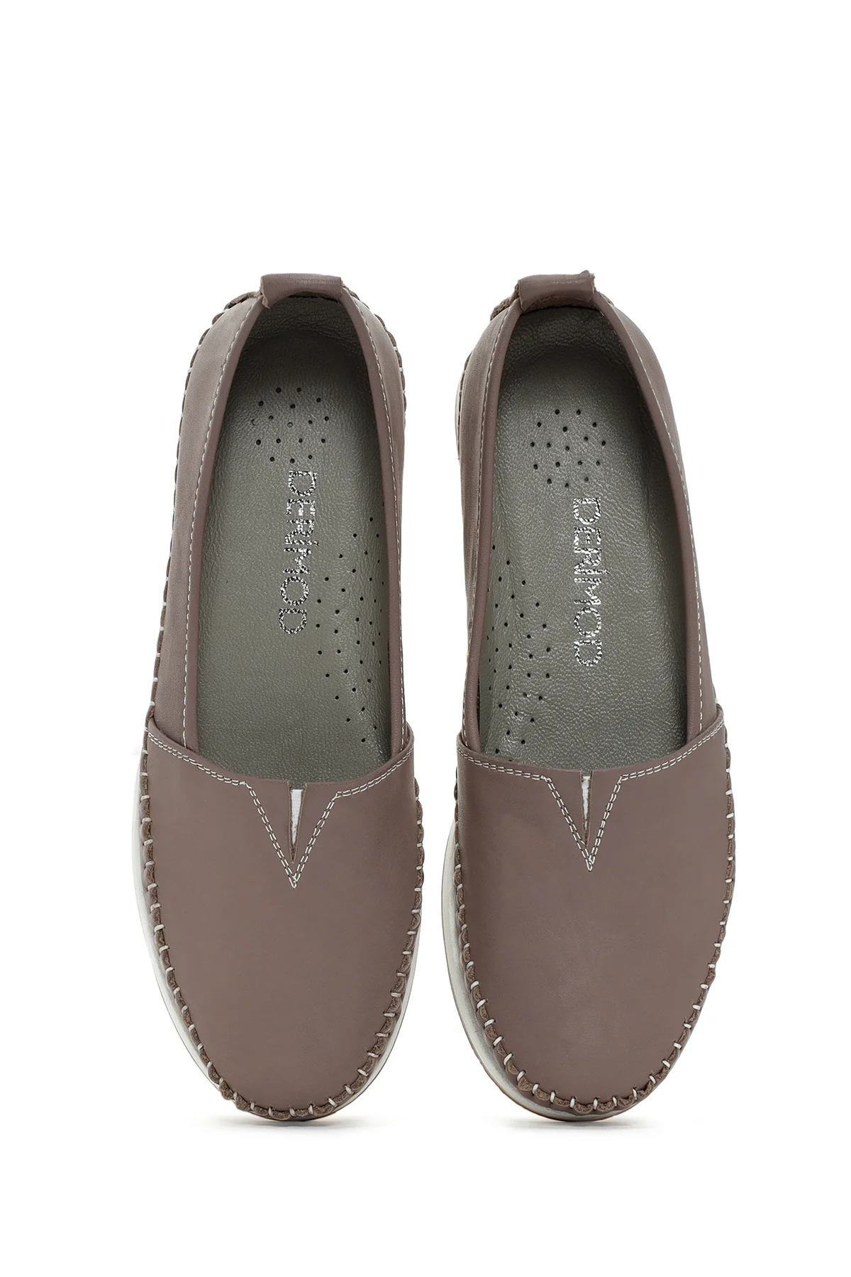 Kadın Vizon Deri Comfort Loafer - Image 7