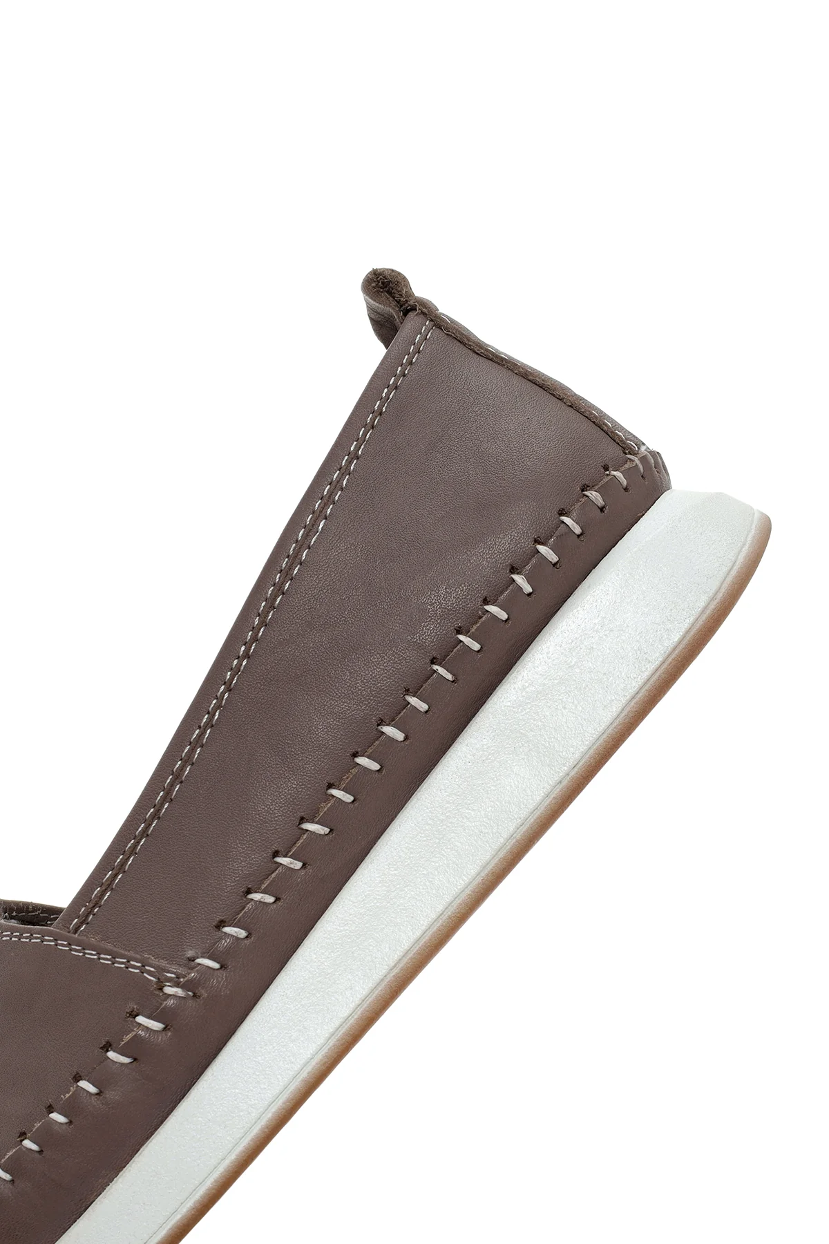 Kadın Vizon Deri Comfort Loafer - Image 8