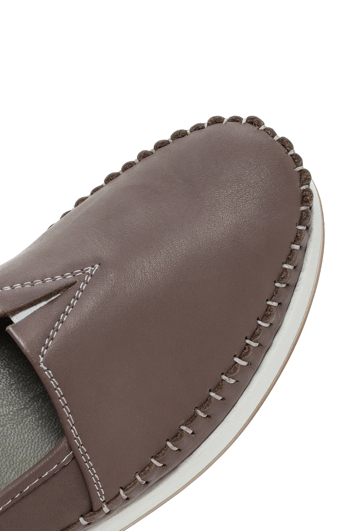 Kadın Vizon Deri Comfort Loafer - Image 9