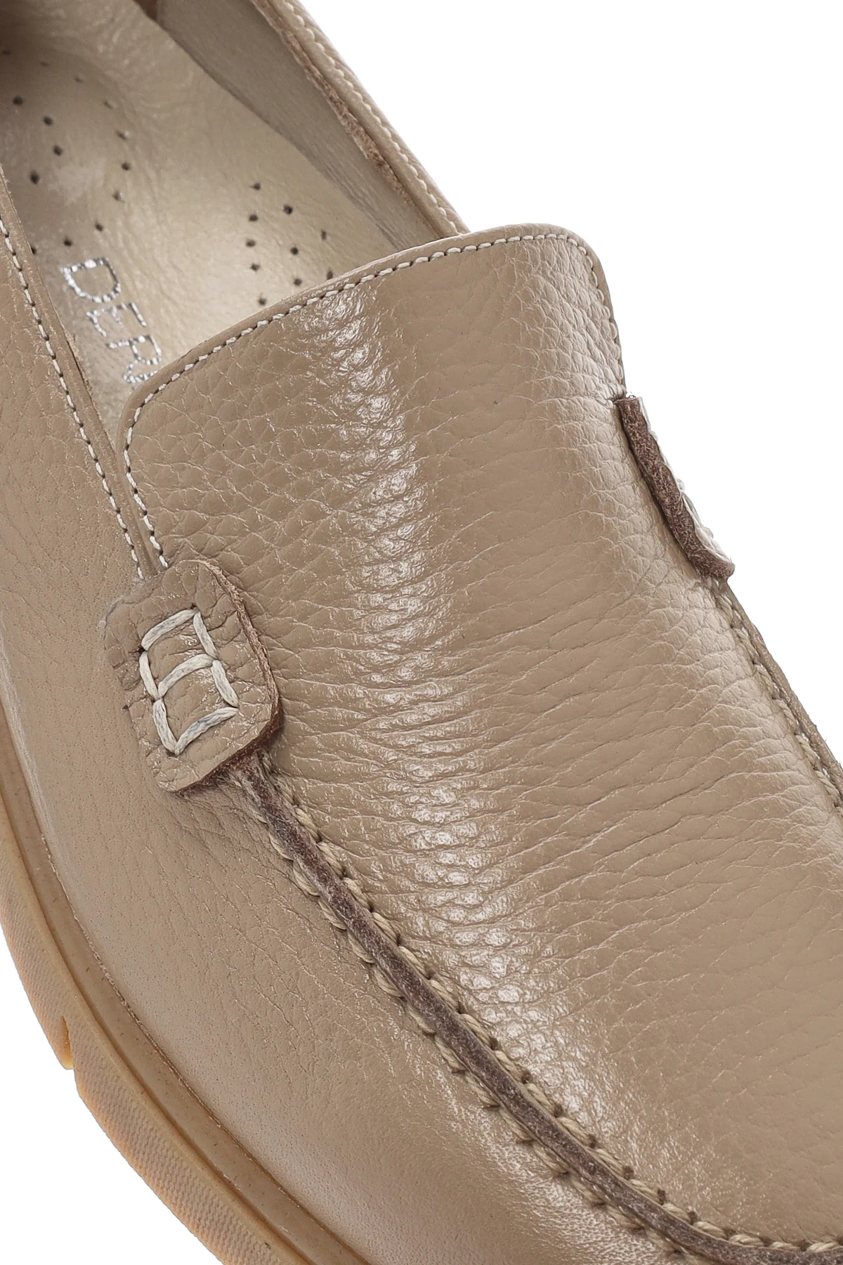 Kadın Vizon Deri Comfort Loafer - Image 10