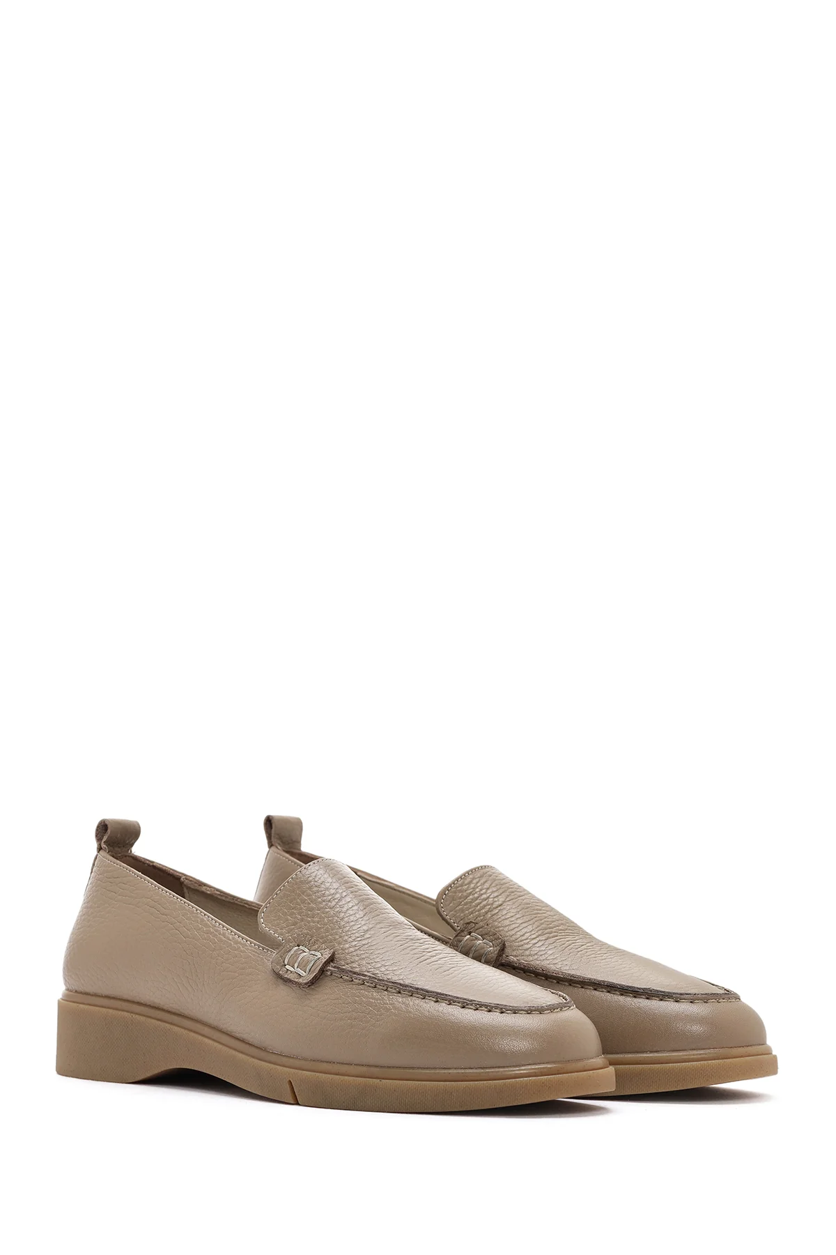 Kadın Vizon Deri Comfort Loafer - Image 3