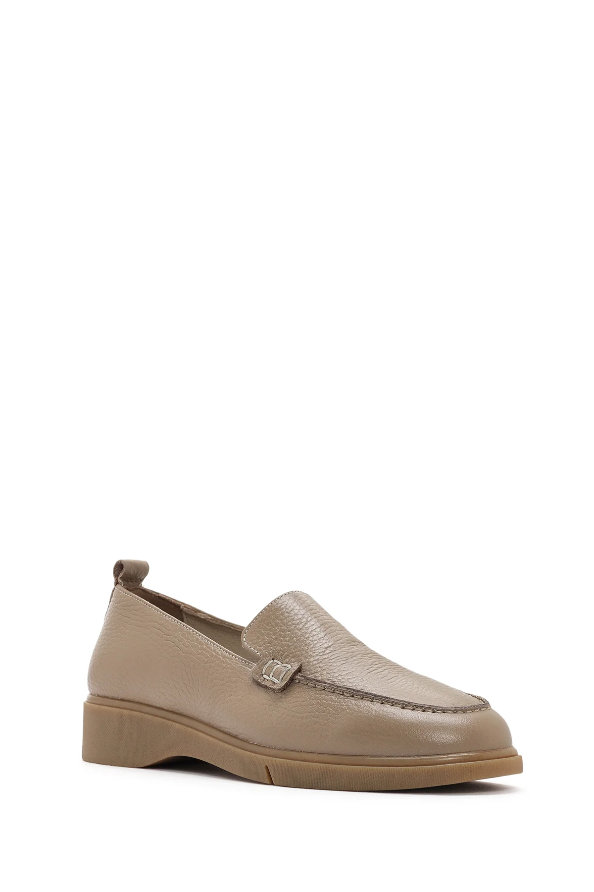 Kadın Vizon Deri Comfort Loafer - Image 6