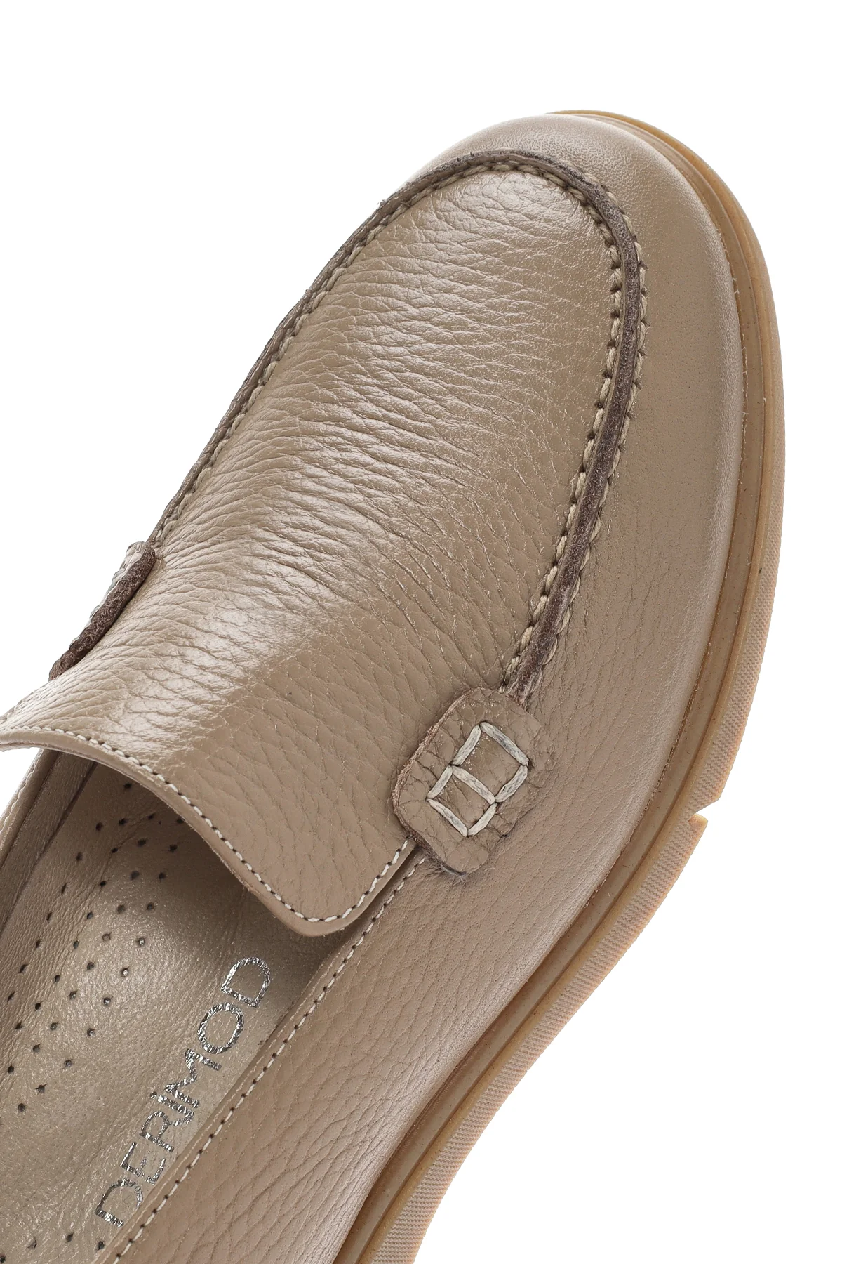 Kadın Vizon Deri Comfort Loafer - Image 9