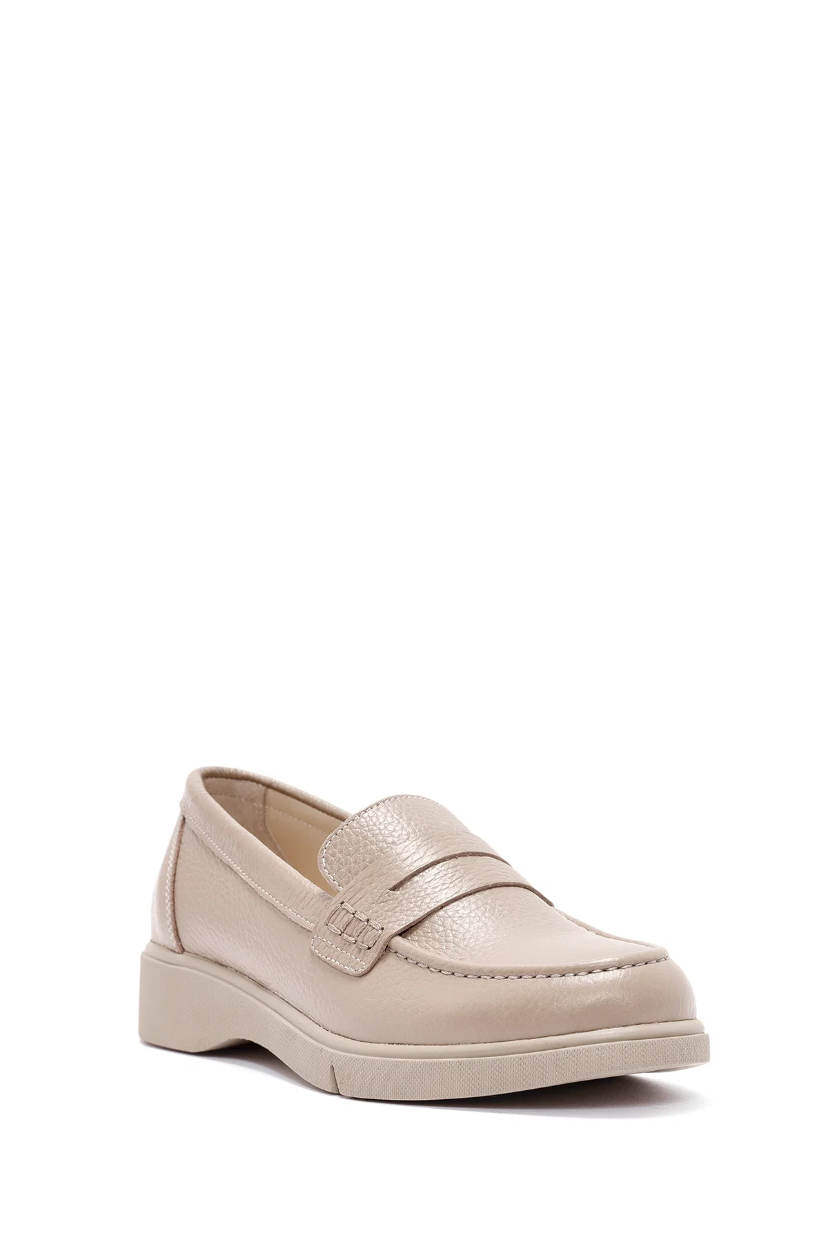 Kadın Vizon Deri Comfort Loafer - Image 6