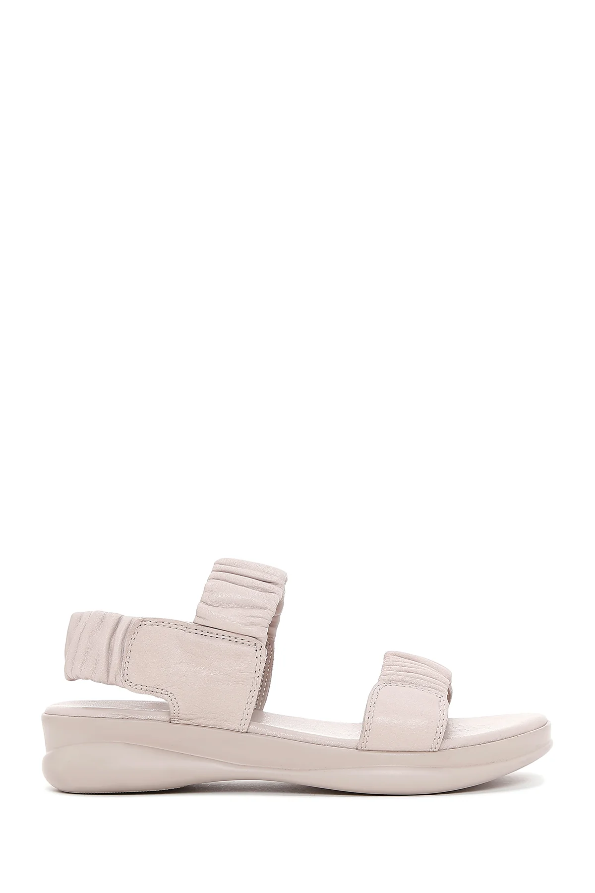 Kadın Vizon Deri Comfort Sandalet