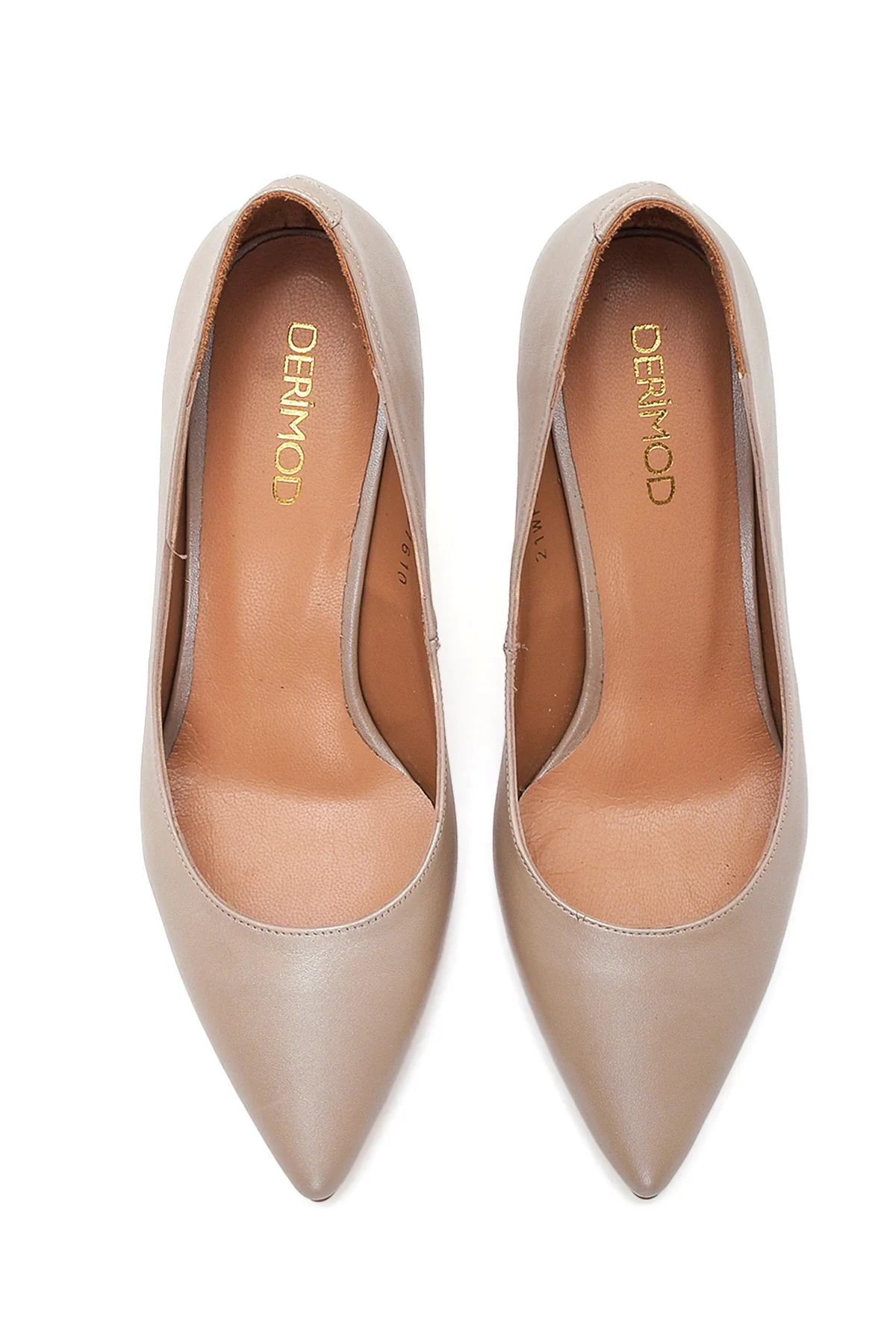 Kadın Vizon Deri Klasik Stiletto - Image 6