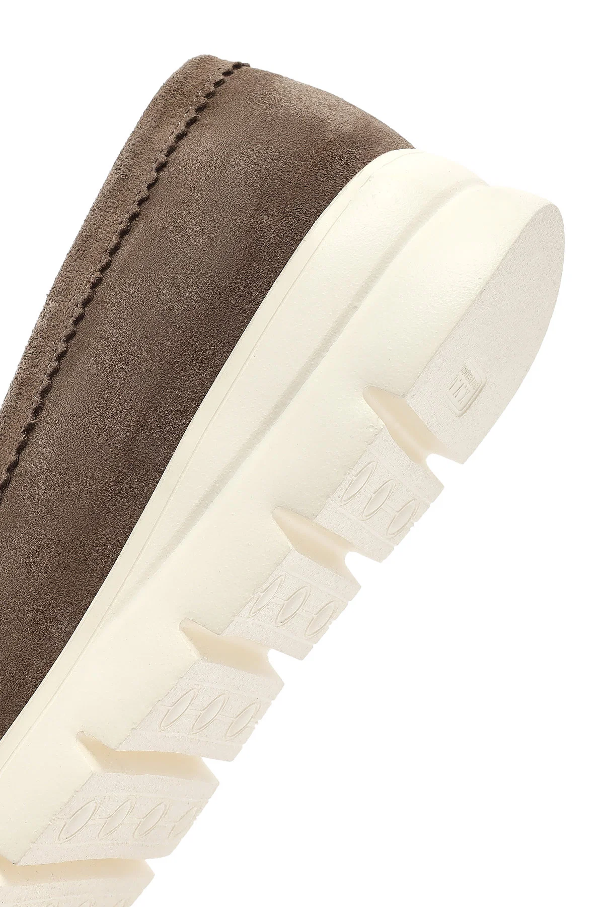 Kadın Vizon Dolgu Topuklu Süet Deri Comfort Loafer - Image 8