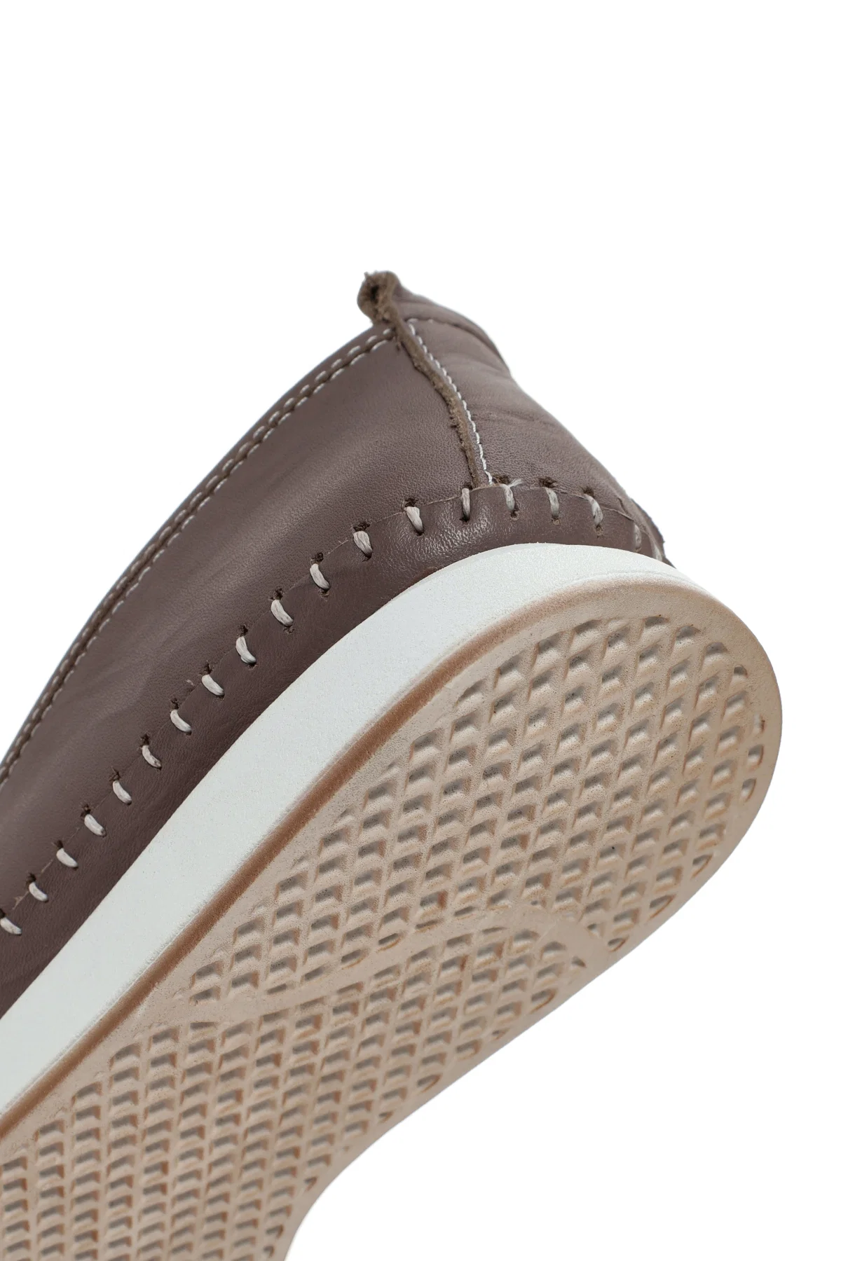 Kadın Vizon Kalın Tabanlı Deri Comfort Loafer - Image 10