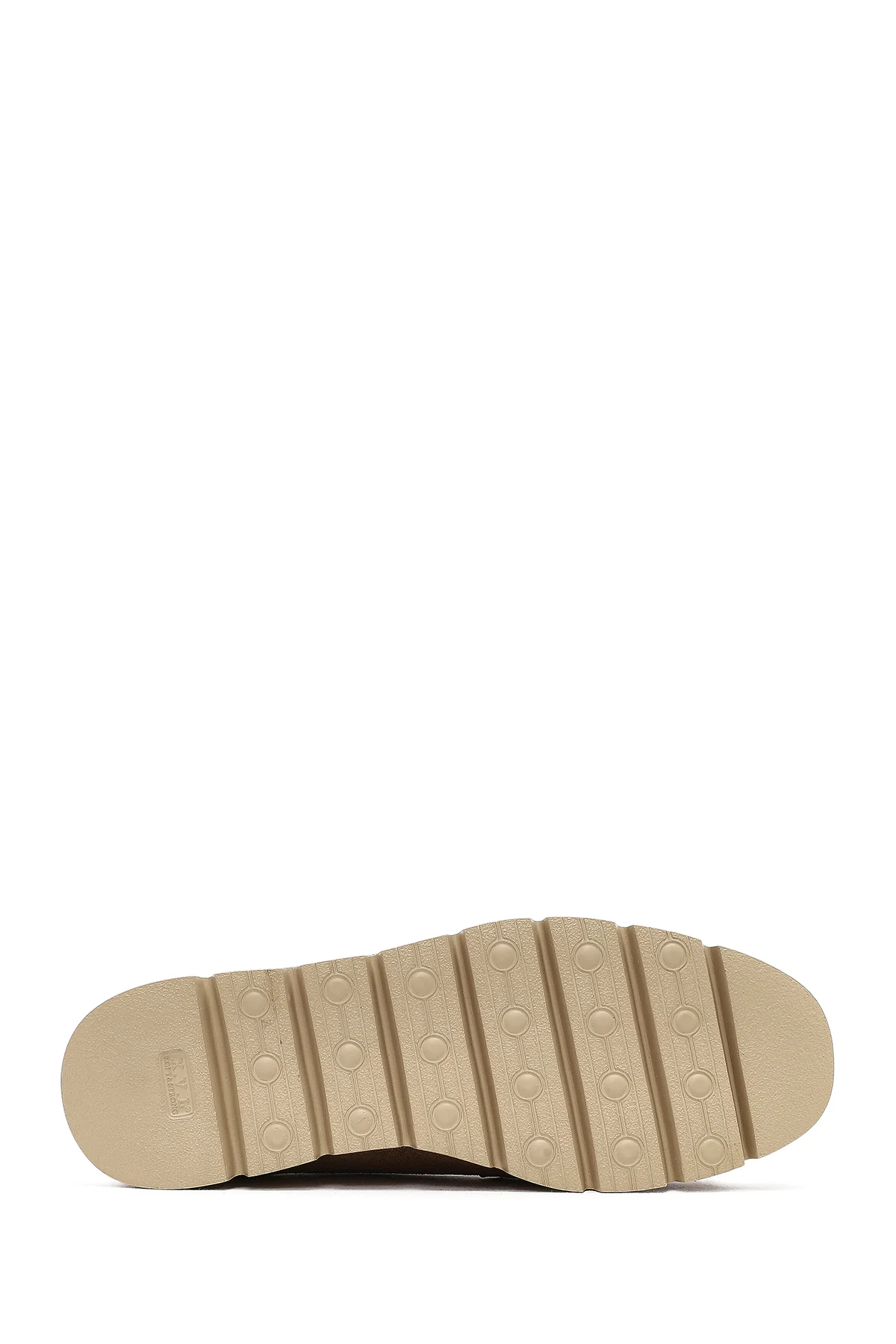 Kadın Vizon Kalın Tabanlı Süet Deri Comfort Loafer - Image 4