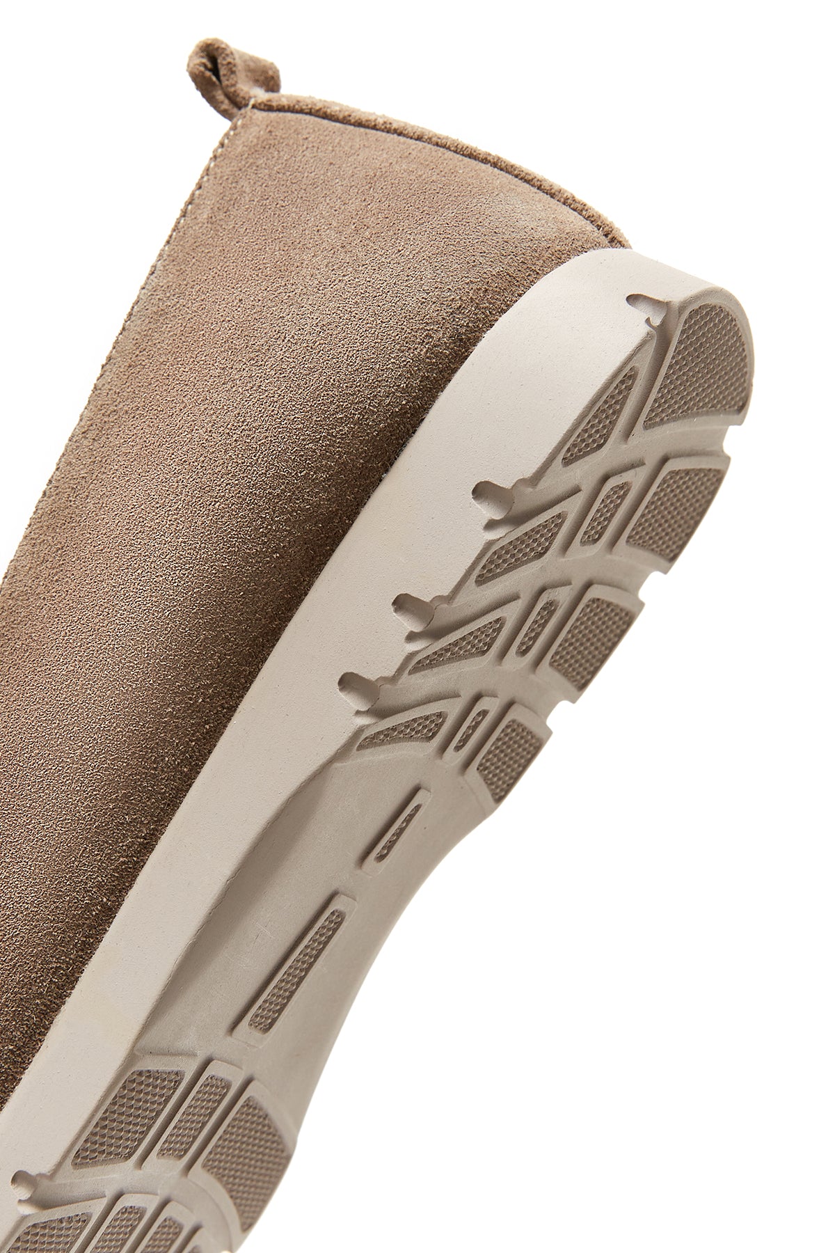 Kadın Vizon Süet Deri Comfort Loafer - Image 8