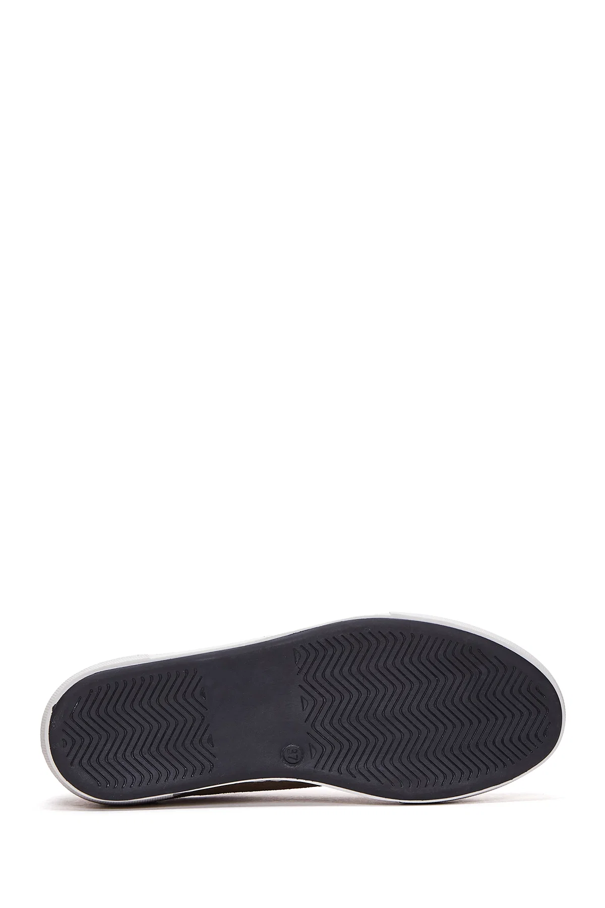 Kadın Vizon Süet Deri Kalın Tabanlı Sneaker - Image 4