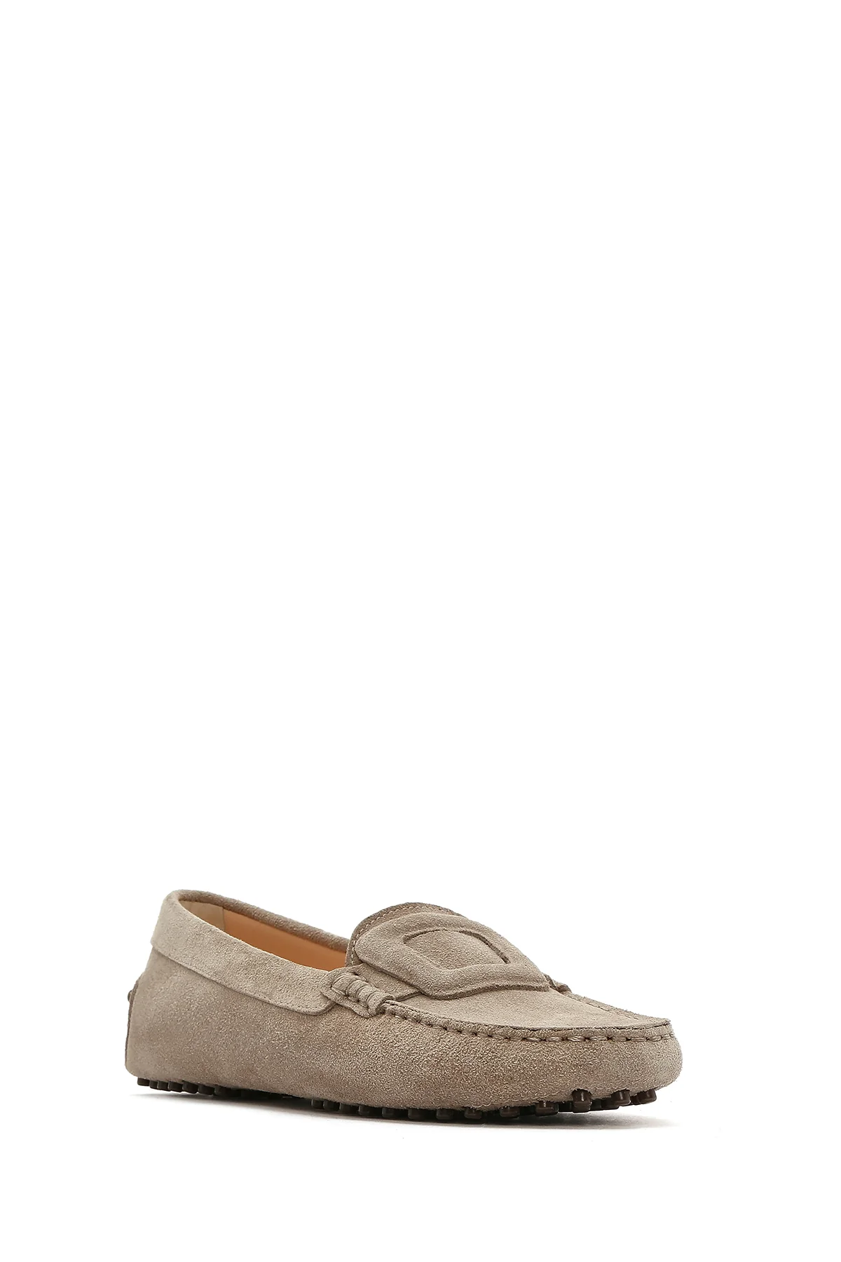 Kadın Vizon Süet Deri Loafer - Image 6