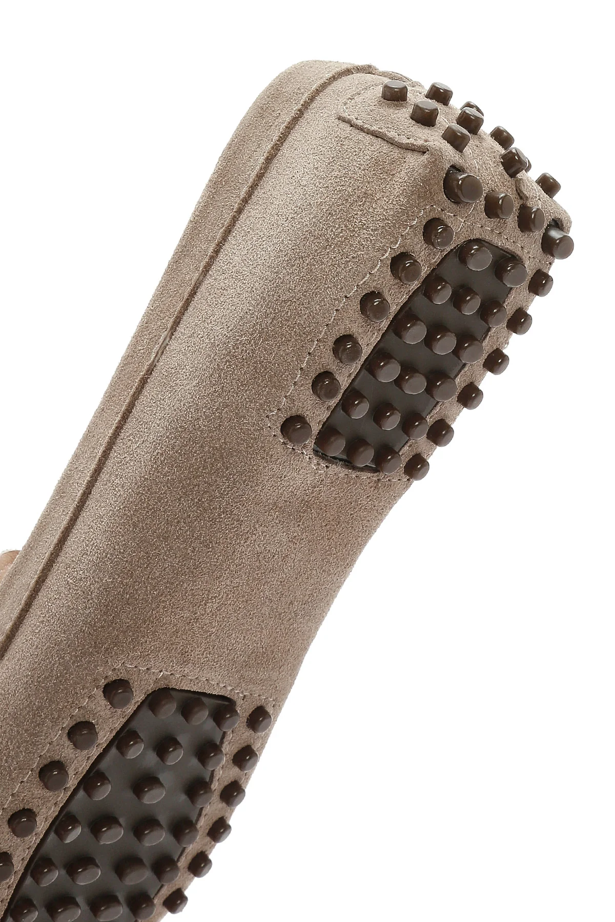 Kadın Vizon Süet Deri Loafer - Image 8