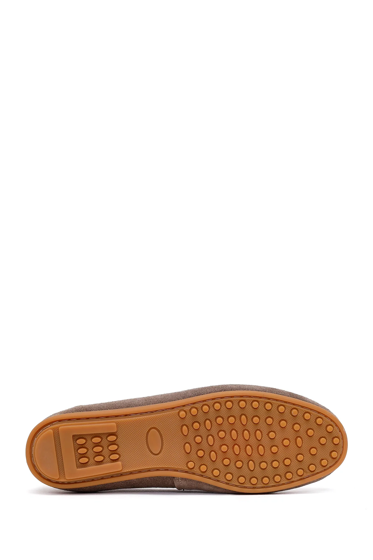 Kadın Vizon Süet Deri Loafer - Image 5