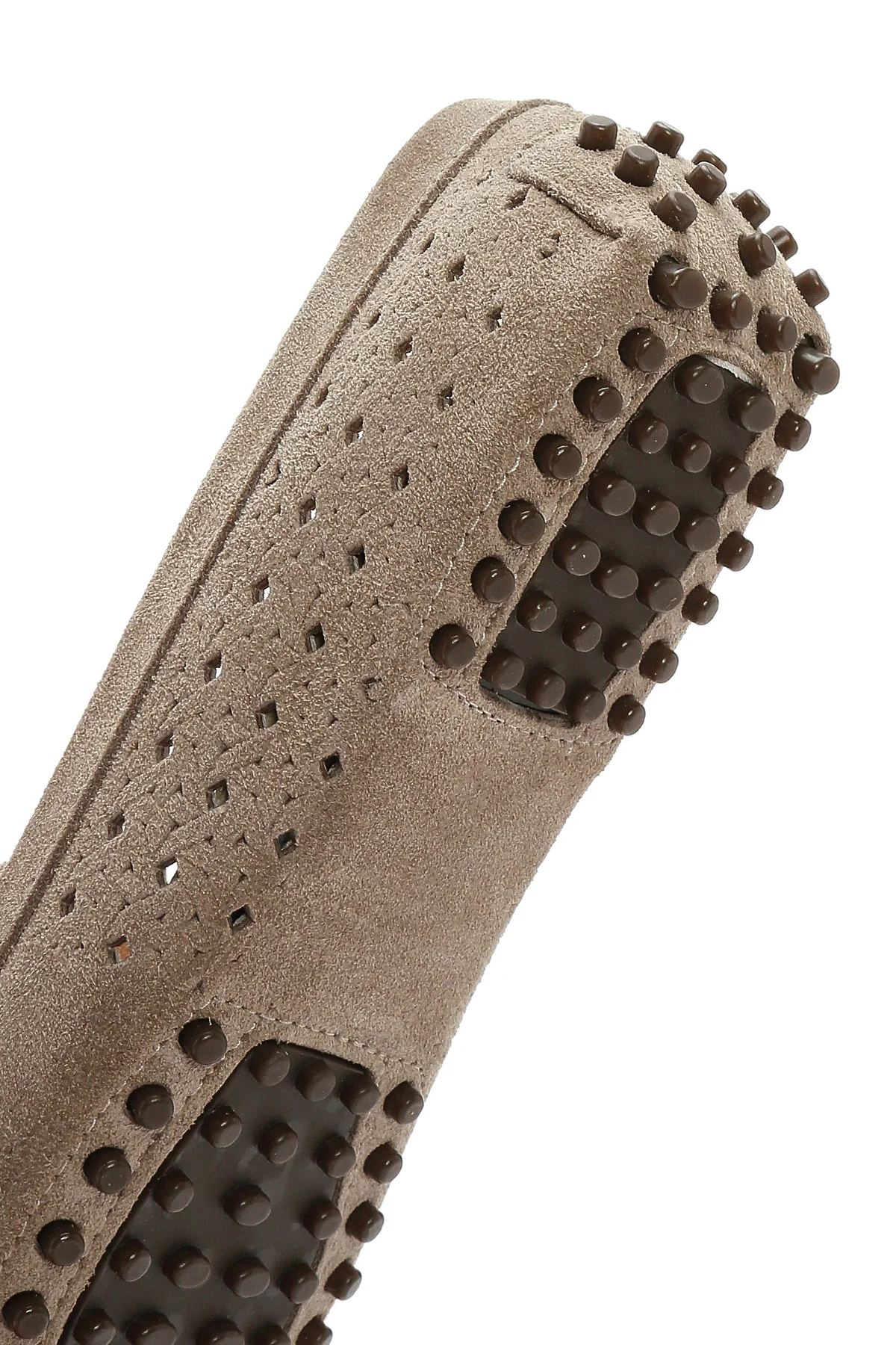 Kadın Vizon Süet Deri Loafer - Image 8
