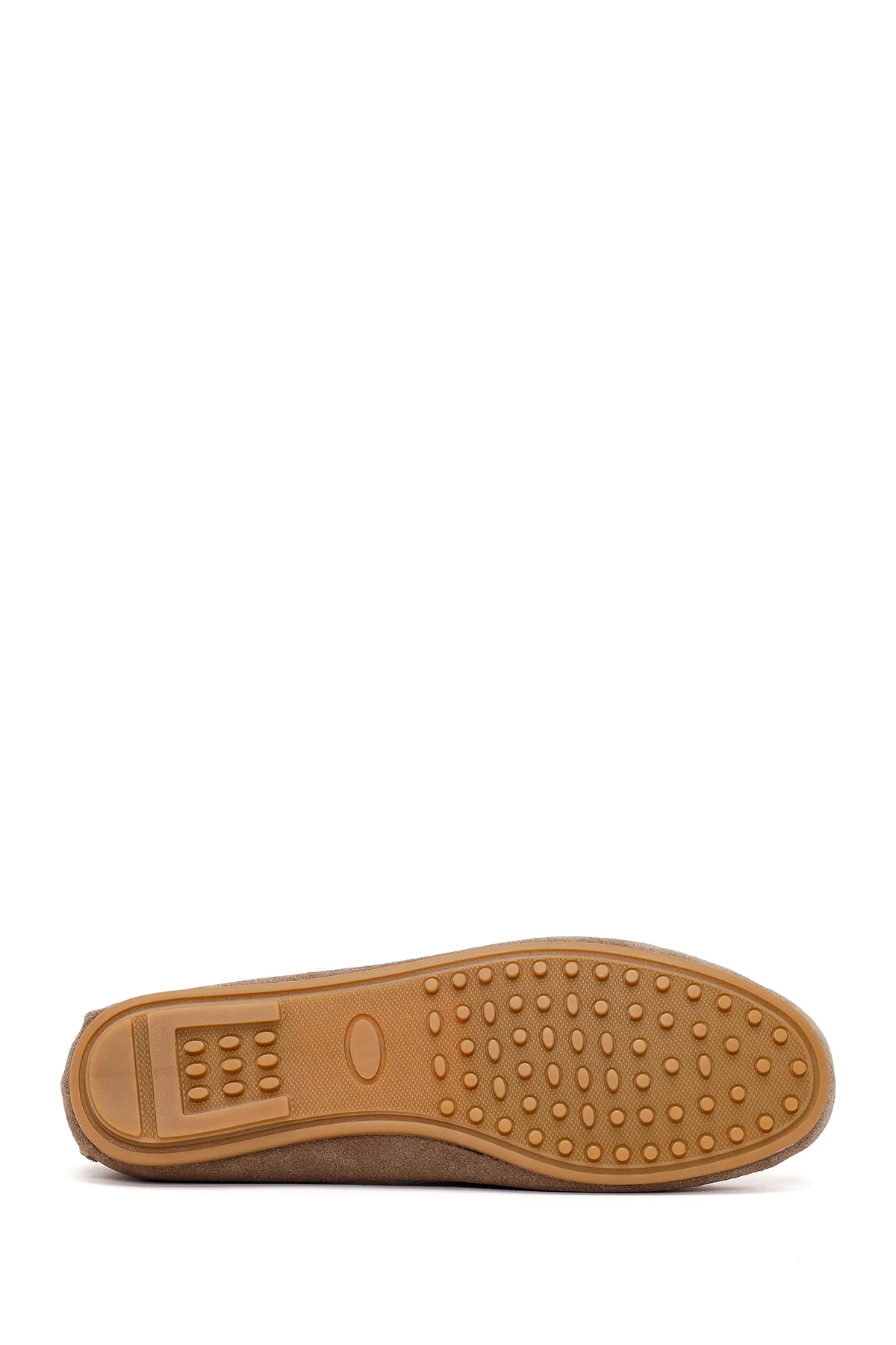 Kadın Vizon Süet Deri Loafer - Image 5