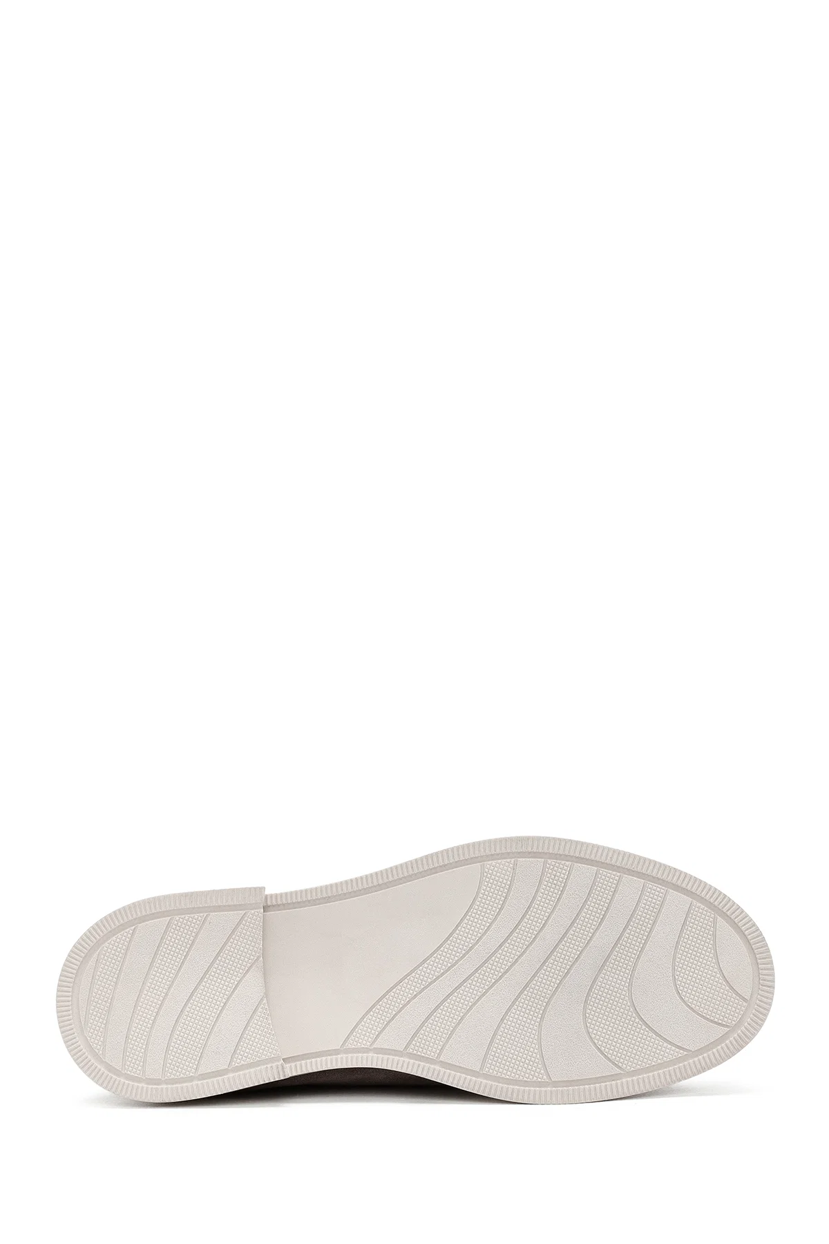Kadın Vizon Süet Deri Maskülen Loafer - Image 4